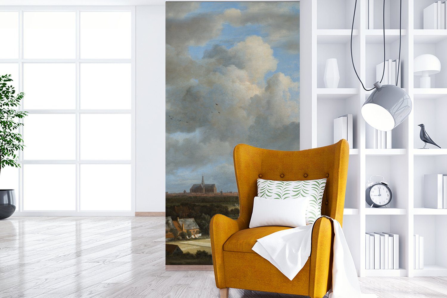 Fototapete (2 von Haarlem Ruisdael, van für Wohnzimmer Jacob Fototapete Schlafzimmer Küche, MuchoWow St), Gemälde mit bedruckt, - Tribüne Matt, von Vliestapete Ansicht