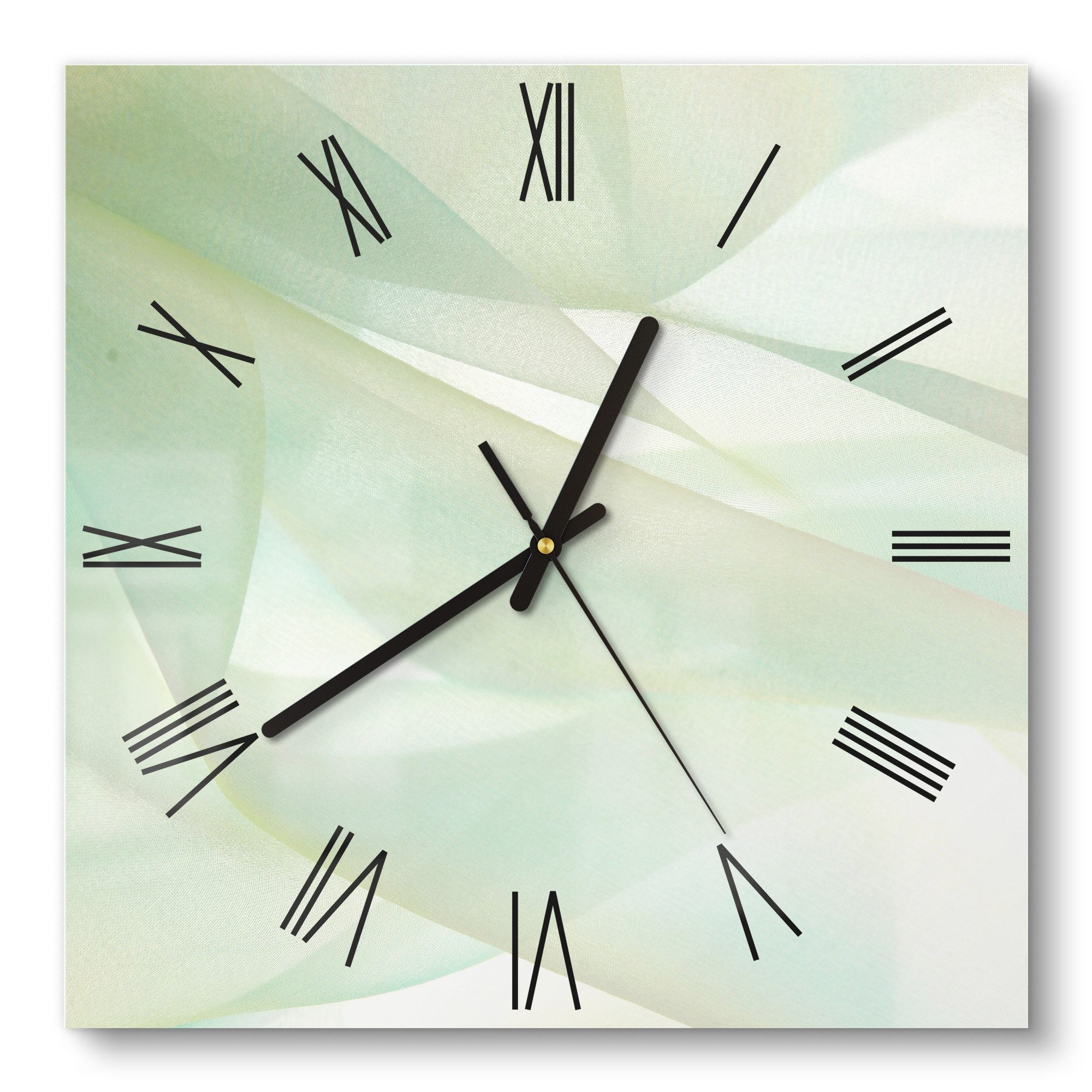 DEQORI Wanduhr 'Zarte Eleganz' (Glas Glasuhr günstig online kaufen