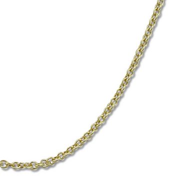 GoldDream Goldkette GoldDream Damen Colliers Halskette 42cm (Collier), Damen Colliers Halskette 42cm, 333 Gelbgold - 8 Karat, Farbe: goldfarb