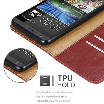Cadorabo Handyhülle HTC Desire 820 HTC Desire 820, Klappbare Handy Schutzhülle - Hülle - mit Standfunktion und Kartenfach