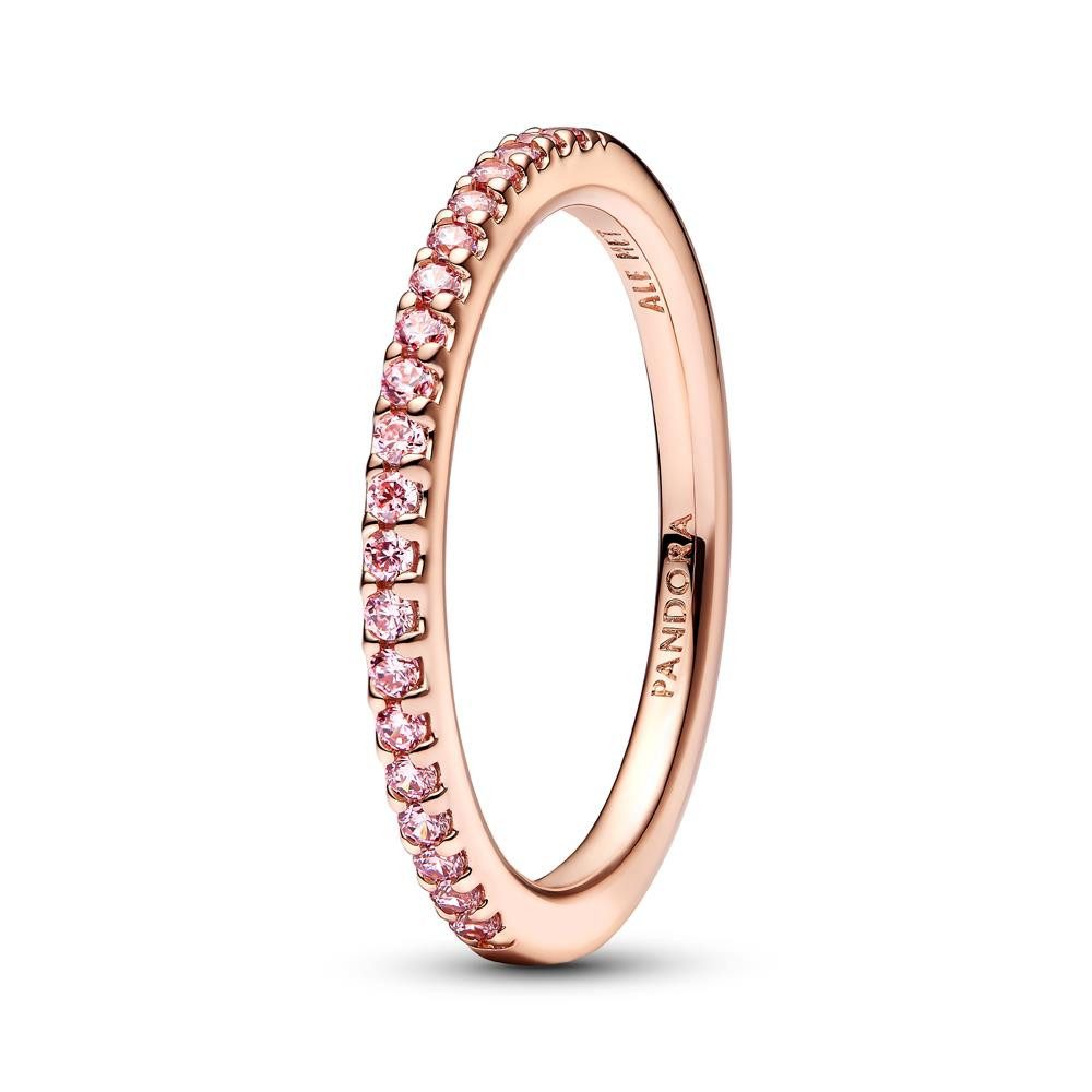 Pandora Fingerring Pavéring für Damen mit Zirkonia, roségold von PANDORA Timeless