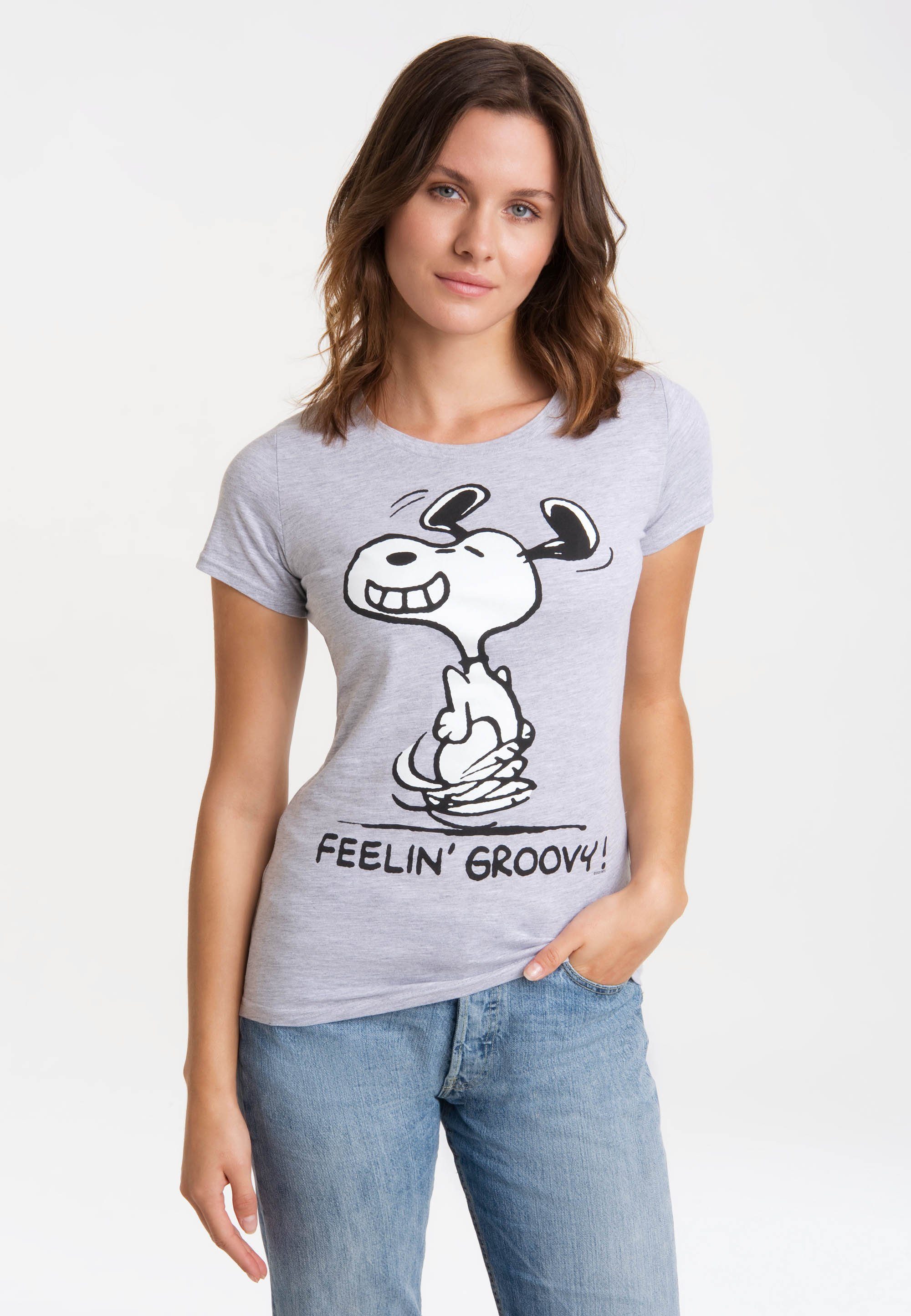 LOGOSHIRT T-Shirt Snoopy – Feelin Groovy! günstig online kaufen