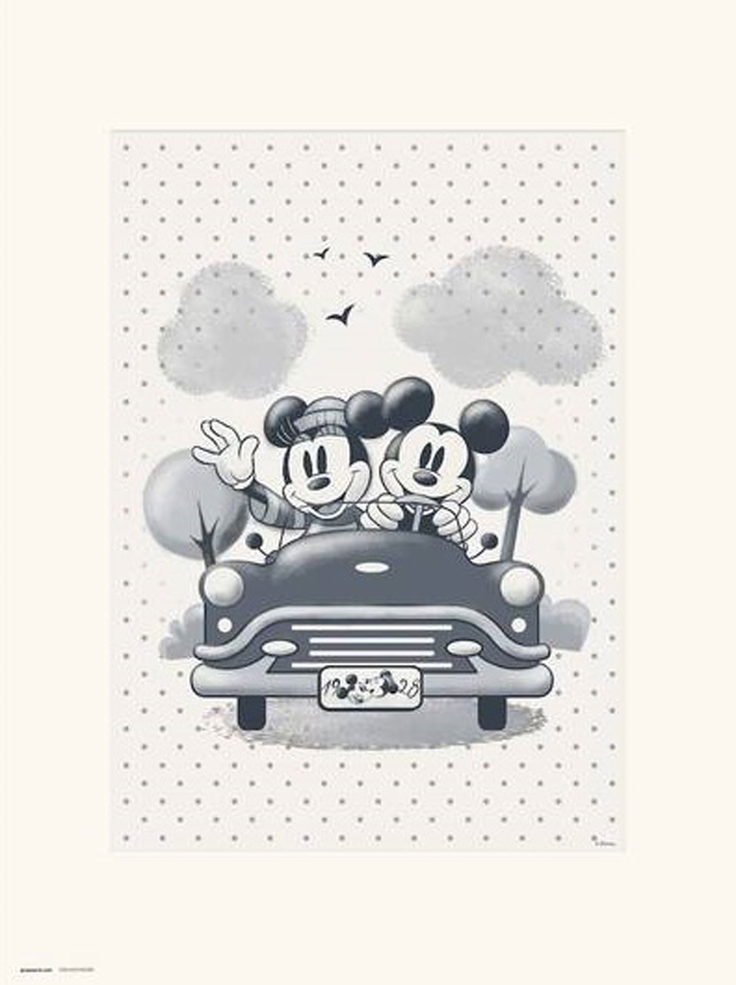 Kunstdruck Disney - Kunstdruck - Mickey & Minnie Travel