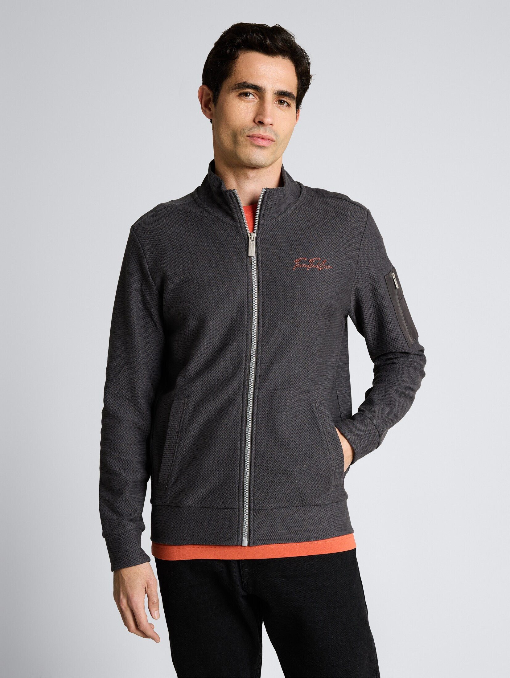 TOM TAILOR Sweatjacke Strick & Sweatshirts Sweatjacke mit Stehkragen