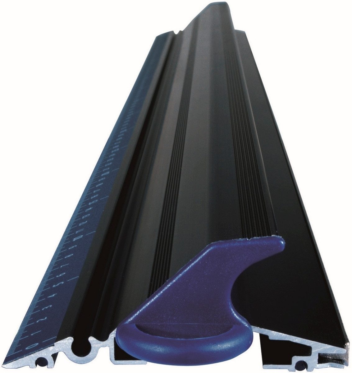 MAPED Lineal Schneidelineal Quadra eloxiertes Aluminium 80 cm schwarz/blau Blister