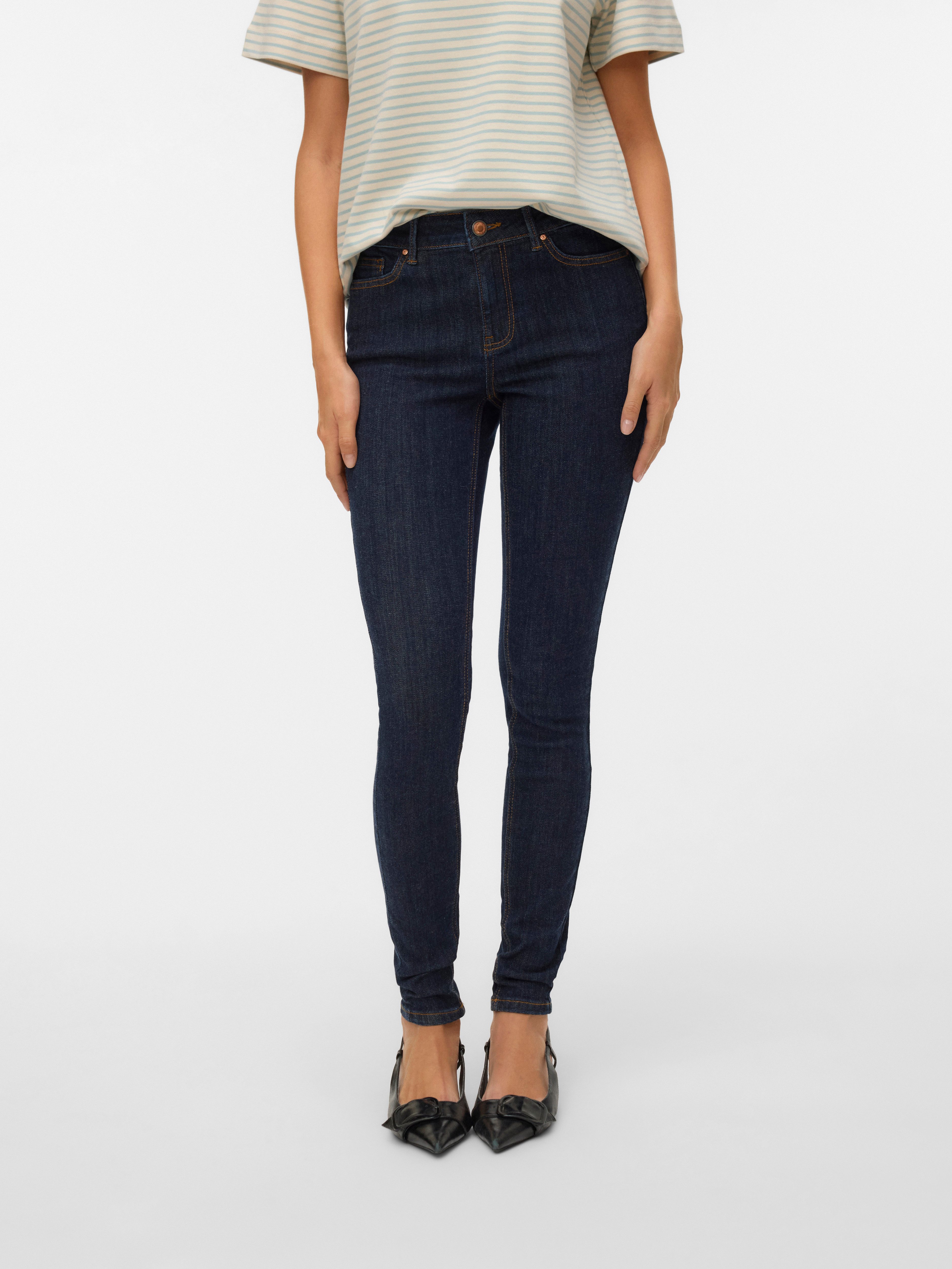 Vero Moda Skinny-fit-Jeans VMFLASH MR SKINNY JEANS LI3190 NOOS Baumwollmisc günstig online kaufen