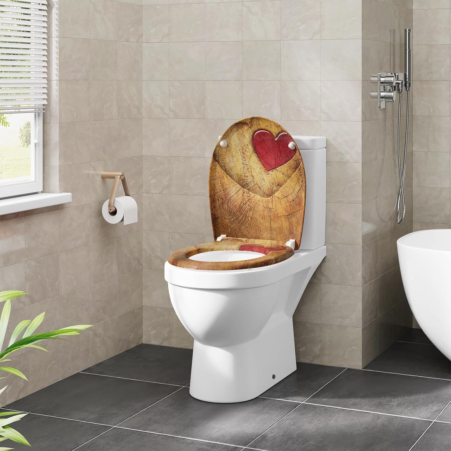 EUGAD WC-Sitz (1-St), Toilettendeckel mit Absenkautomatik O-förmige günstig online kaufen