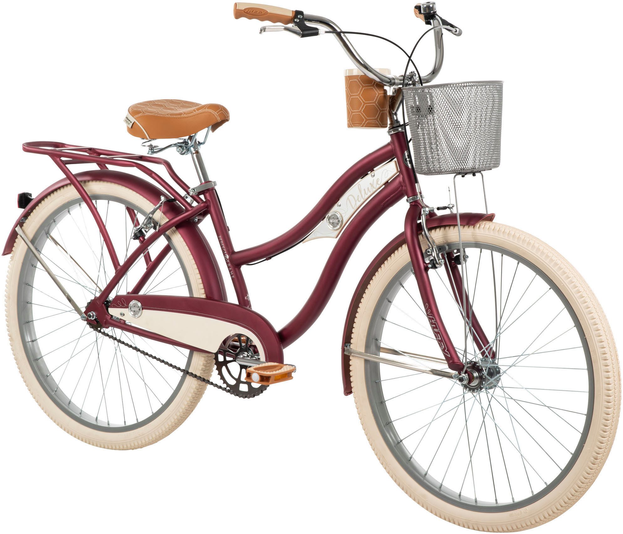 Huffy Cruiser Deluxe 26-inch bike, red