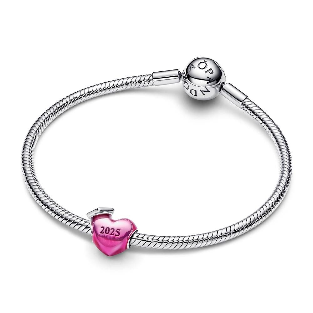 Pandora Charm-Einhänger PANDORA Herz Slide-Charm Abschluss 2025, 925er Silber, Moments