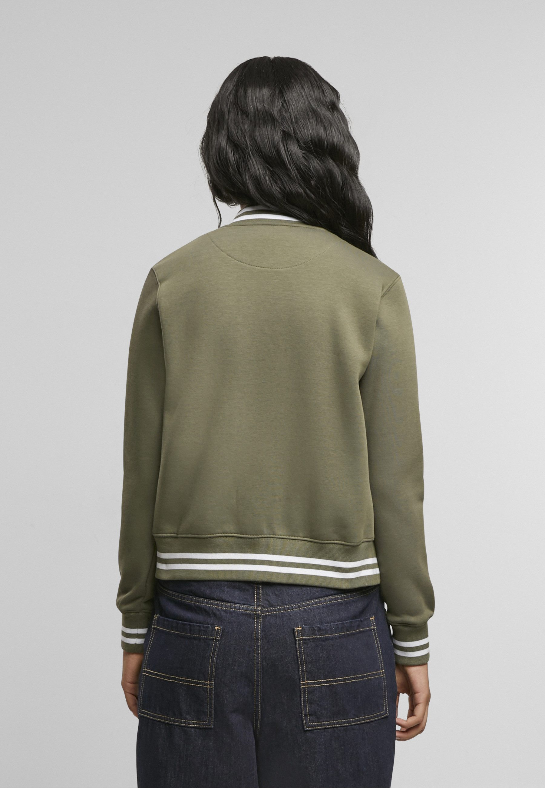 URBAN CLASSICS Funktionsmantel Urban Classics Damen Ladies College Sweat Jacket – Bild 4 von 5