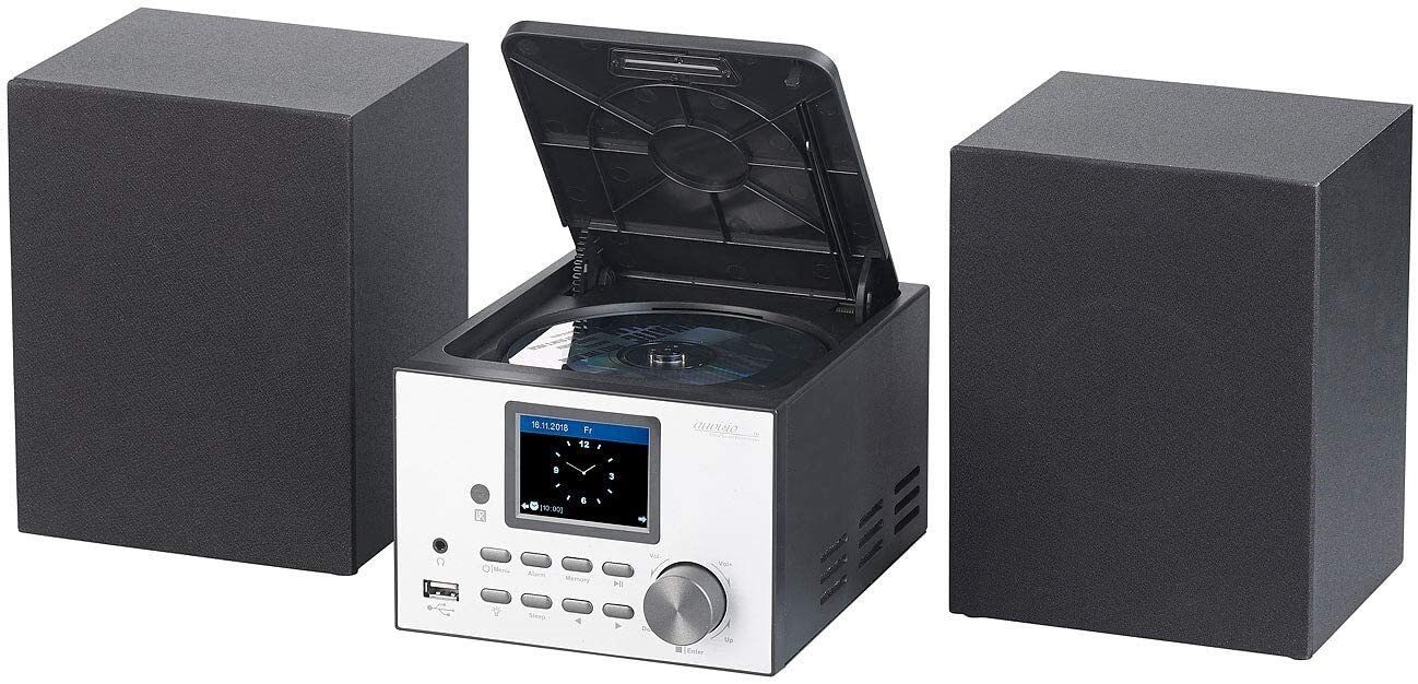System Webradio, DAB+, FM/DAB+, 30 mit 2.1 auvisio FM, CD-Player) IRS-500.mini USB, W, (DAB), FM, (Digitalradio mit Stereoanlage Micro-Stereoanlage Bluetooth CD,