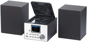 auvisio IRS-500.mini Micro-Stereoanlage mit Webradio, DAB+, FM, CD, USB, Stereoanlage (Digitalradio (DAB), FM, 30 W, Bluetooth 2.1 System mit FM/DAB+, CD-Player)