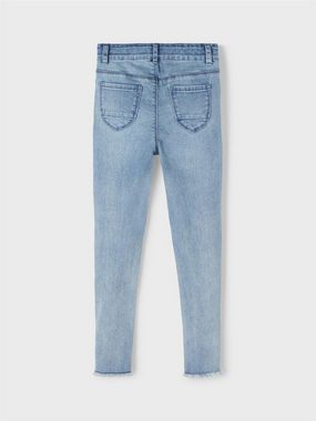 Name It Skinny-fit-Jeans NKFPOLLY DNMTECE 2612 HW A PANT NOOS weich, schlank, elastisch, Franzen