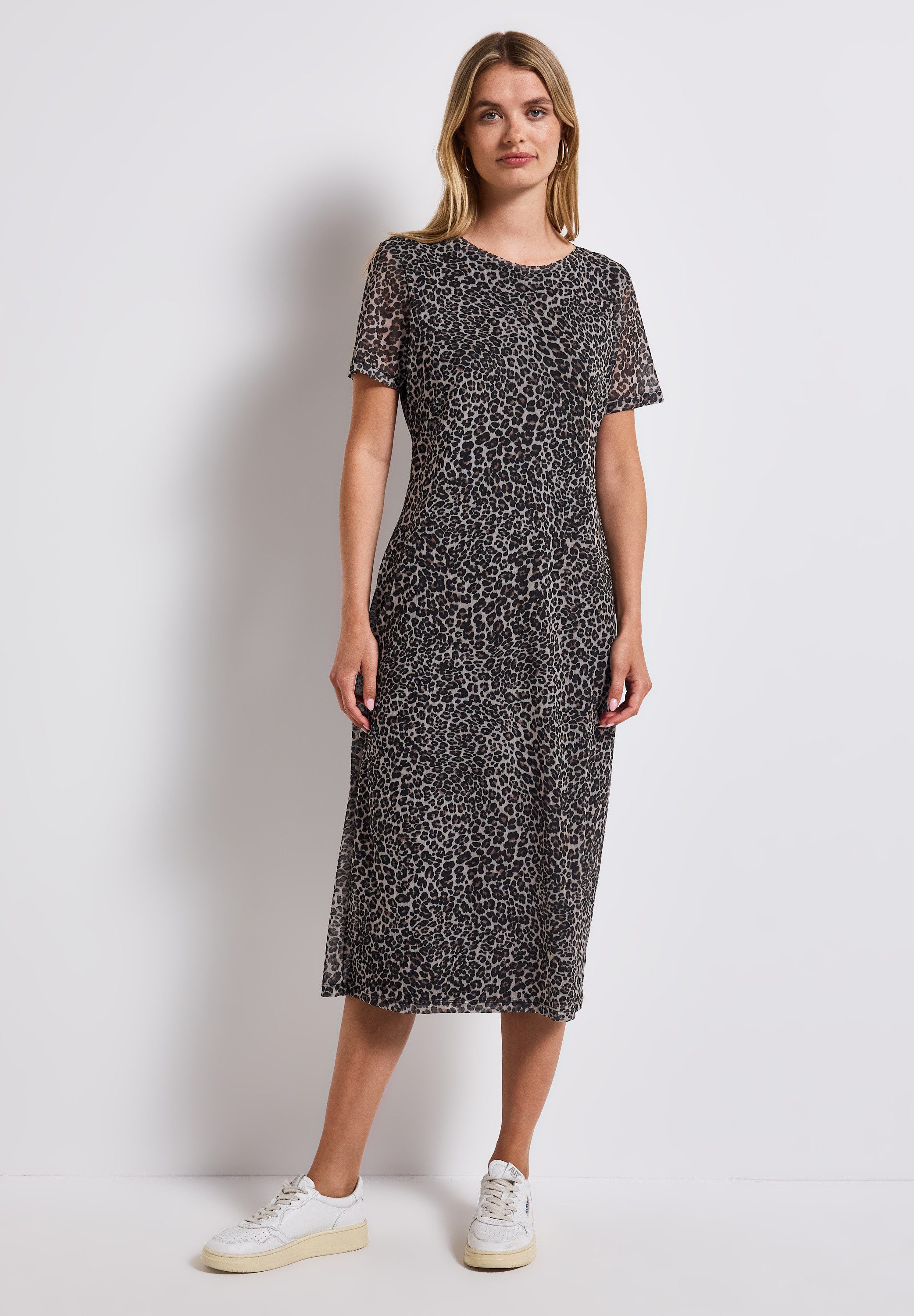 STREET ONE Midikleid, mit Rundhalsausschnitt günstig online kaufen