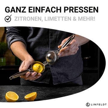 LINFELDT Obstpresse Zitronenpresse Edelstahl - TOP ORANGENPRESSE MANUELL, Zink
