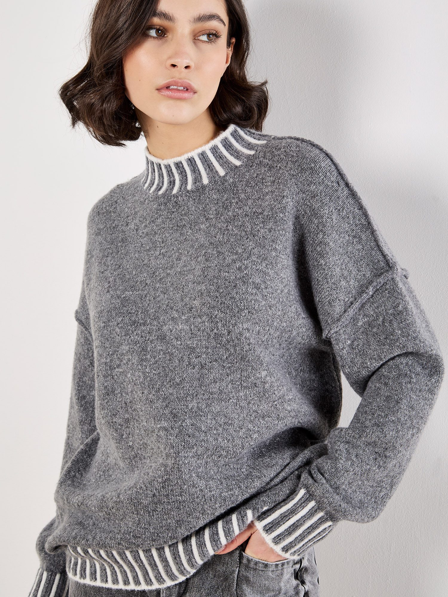 Apricot Strickpullover Strickpullover in Oversized-Form