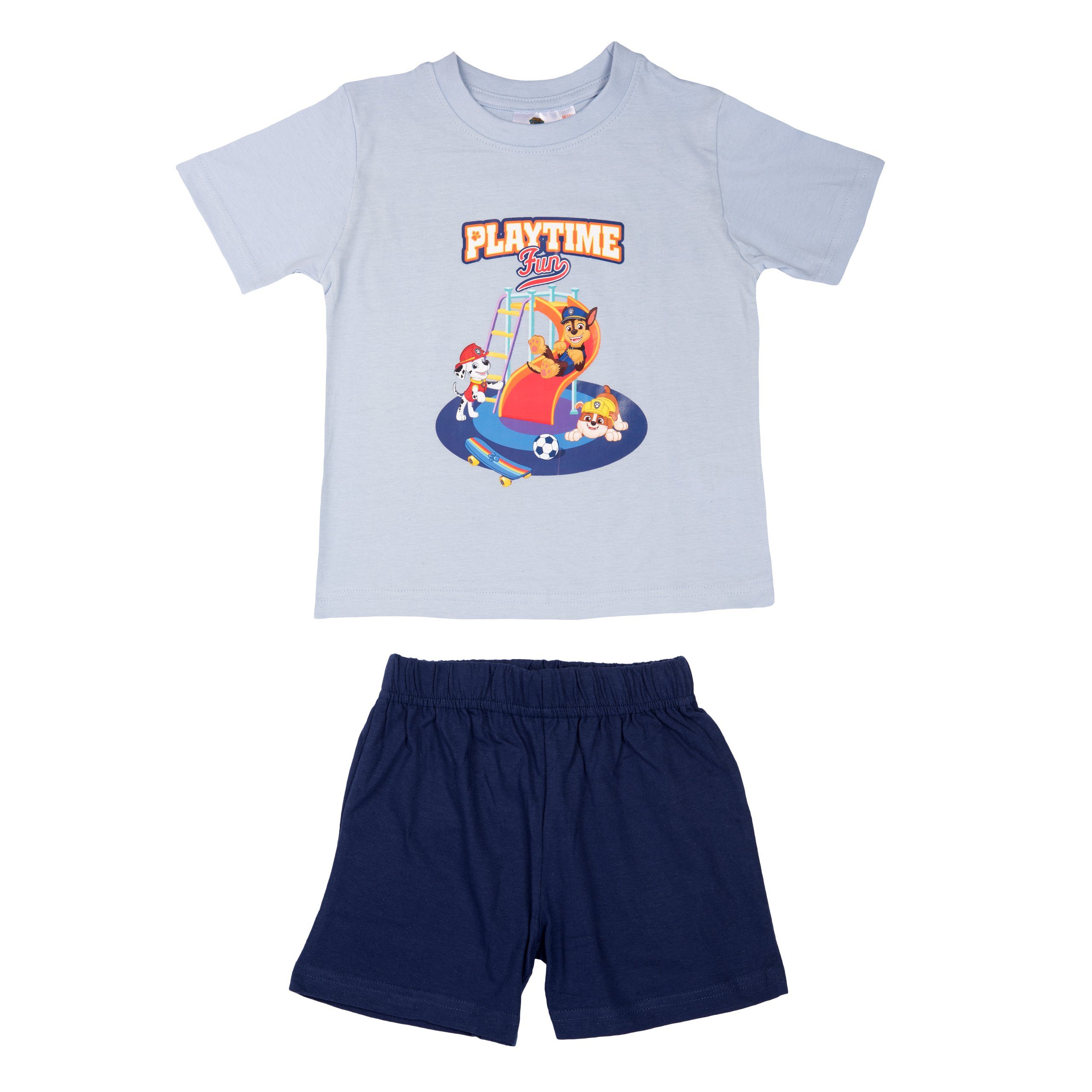 Blau Playtime Paw Schlafanzug Fun Labels® Patrol Jungen für Schlafanzug United -