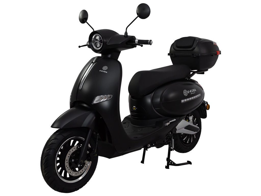 e-kuma mattschwarz inklusive km/h, E-Motorroller 8000,00 90 W, Topcase Sun-S+,