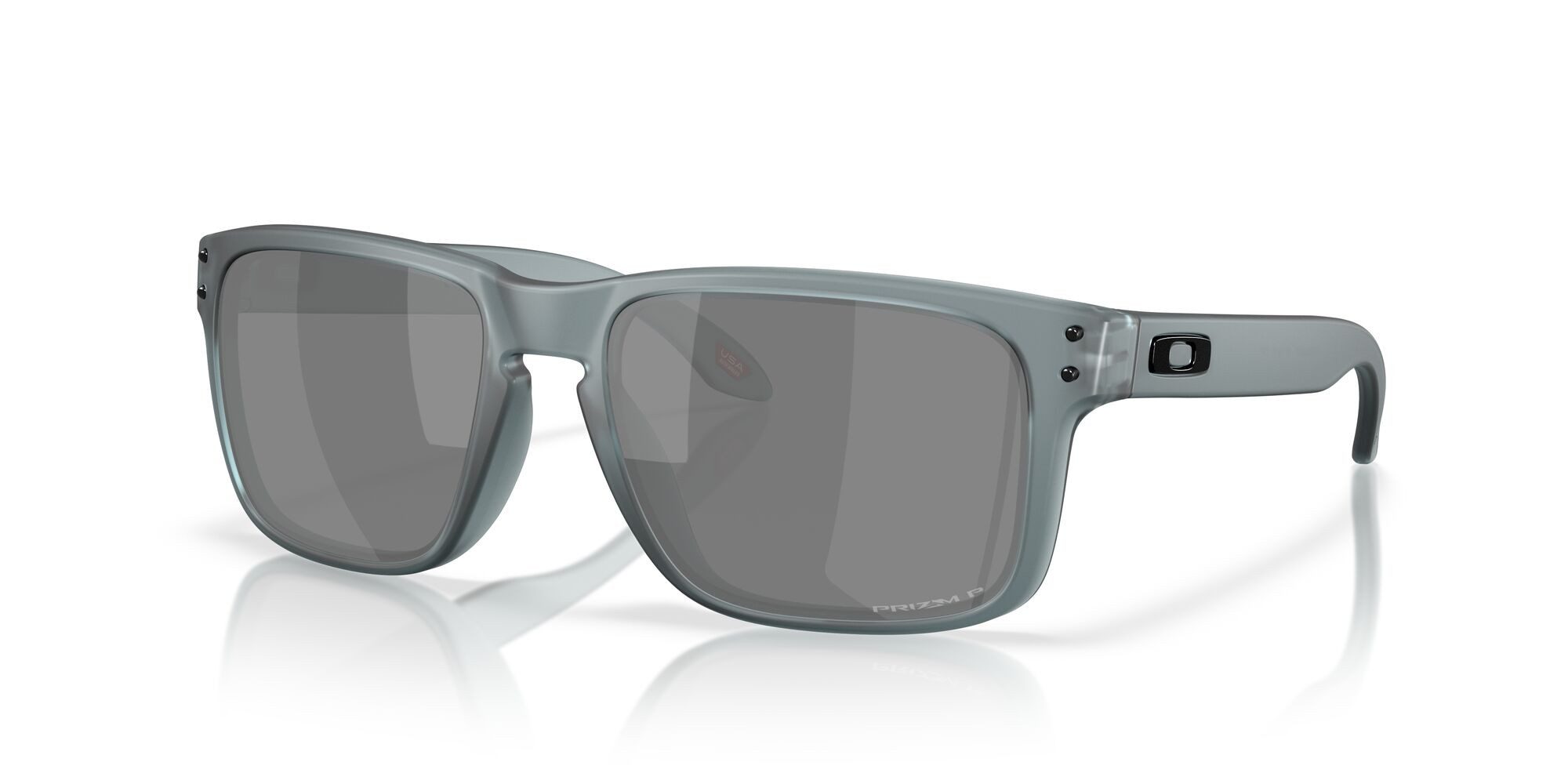 Oakley Sonnenbrille Holbrook Polarisiert (Glasfarbe: Prizm black polarized) crystal grau