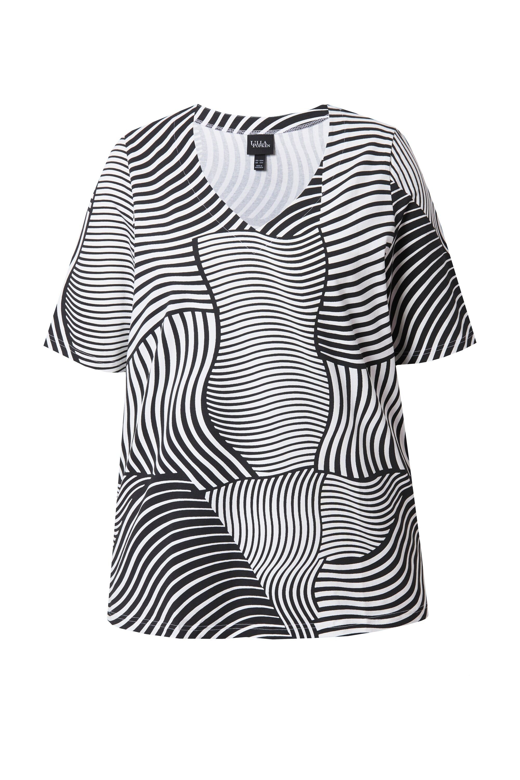 Ulla Popken T-Shirt T-Shirt grafischer Druck günstig online kaufen