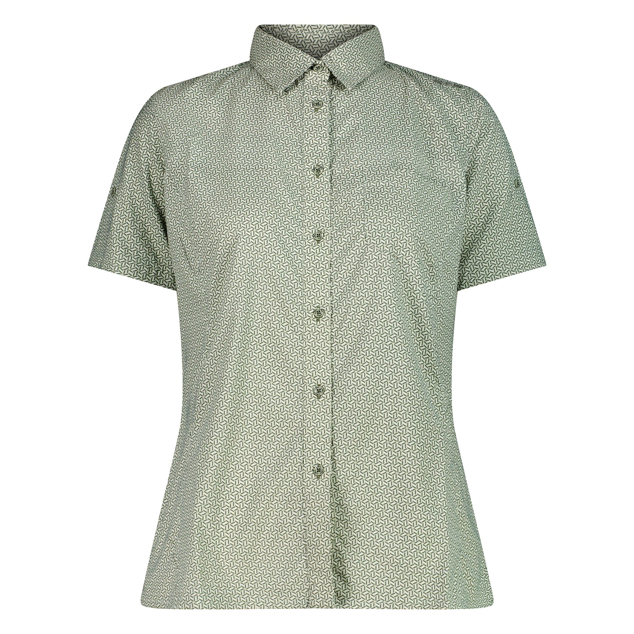 CMP Outdoorbluse Shirt Tech Button-Up mit Roll-up-Ärmel