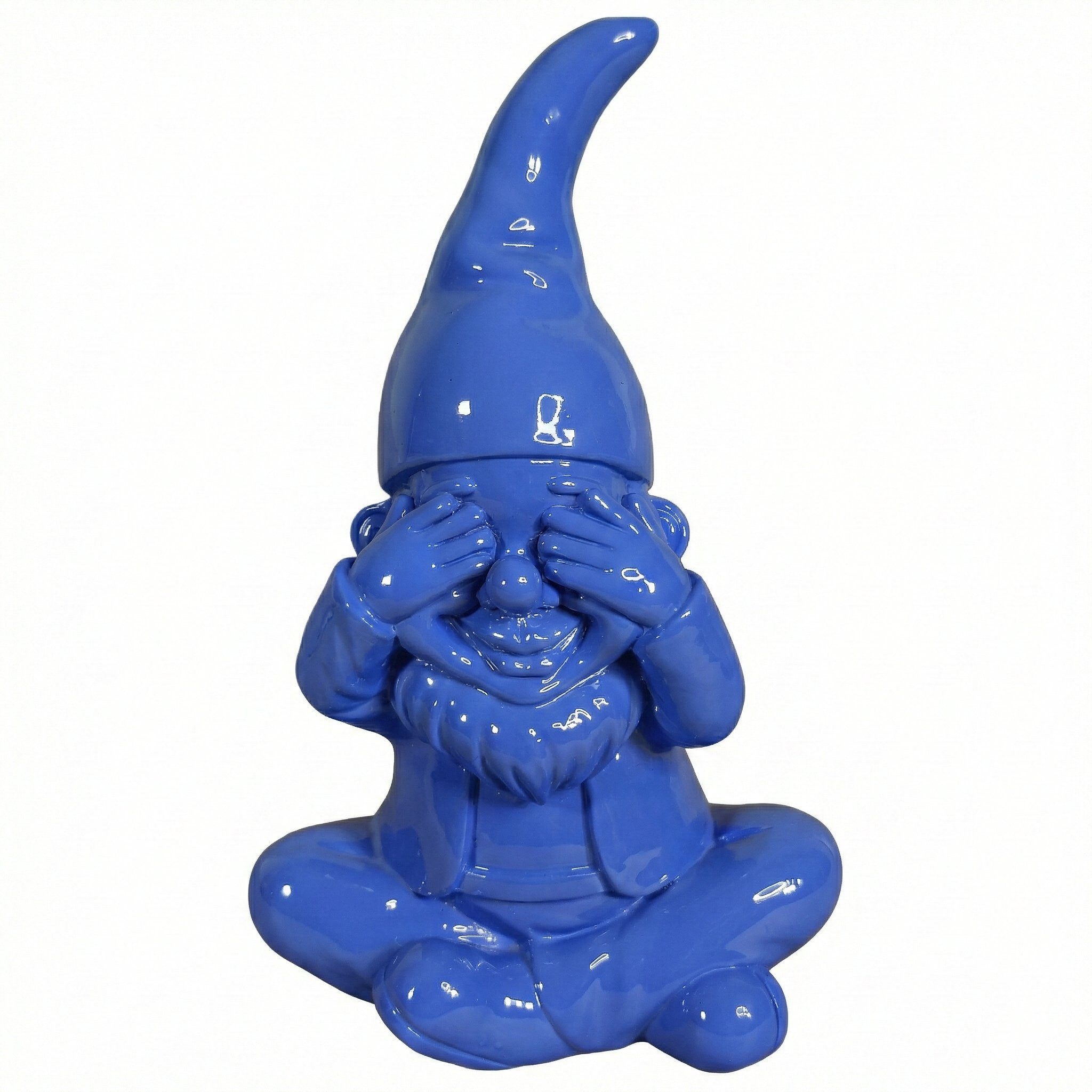 colourliving Gartenzwerg GartenPoser BlindPoser (Nichts sehen) in 2 Größen & 6 Farben, (1 St), Der moderne Gartenzwerg im Pastell-Look