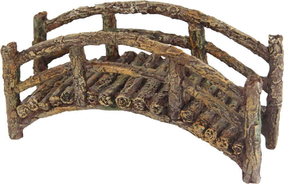 dekoprojekt Dekofigur Minigarten Brücke, Holzoptik