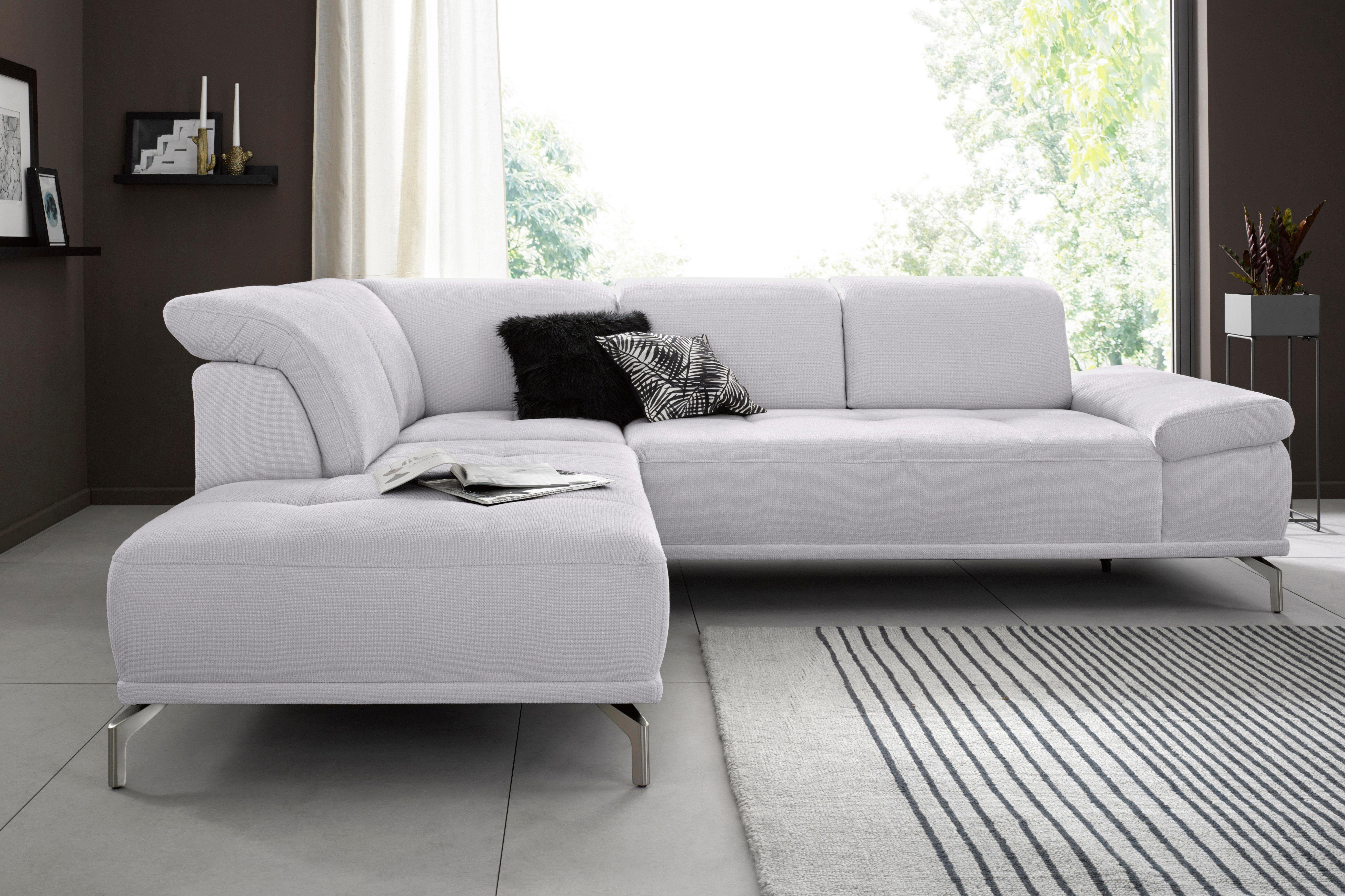 Places of Style Ecksofa "Caluna", Inkl.Sitztiefenverstellung, wahlweise mit günstig online kaufen