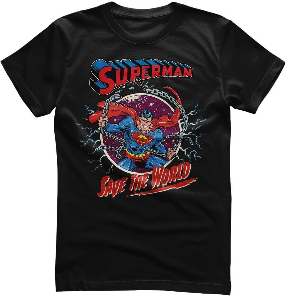 Superman T-Shirt Superman Save The World T-Shirt