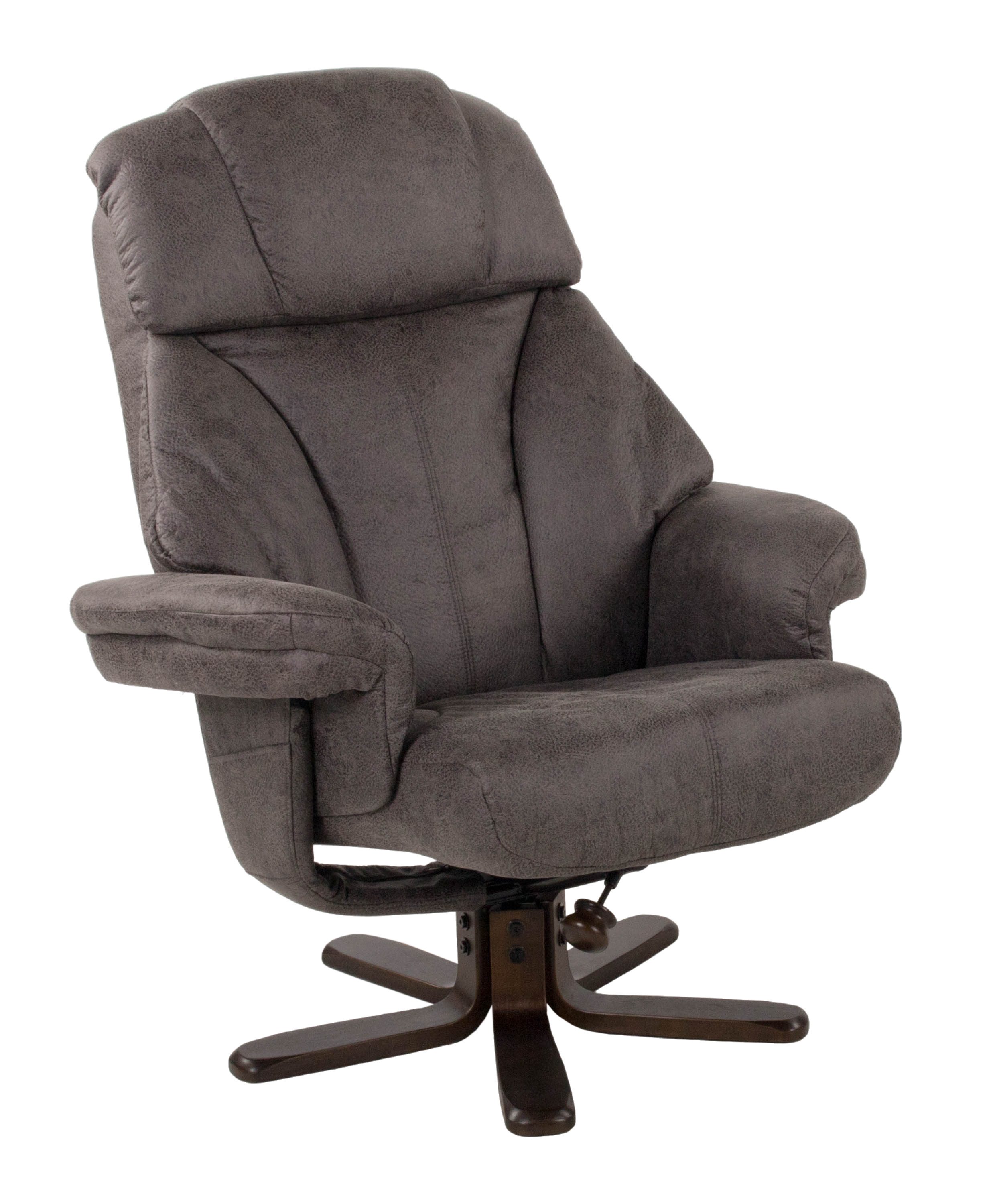 Duo Collection Relaxsessel Fernsehsessel Yukon, mit Hocker, manuelle Relaxfunktion, Büffelleder-Optik, 360° drehbar