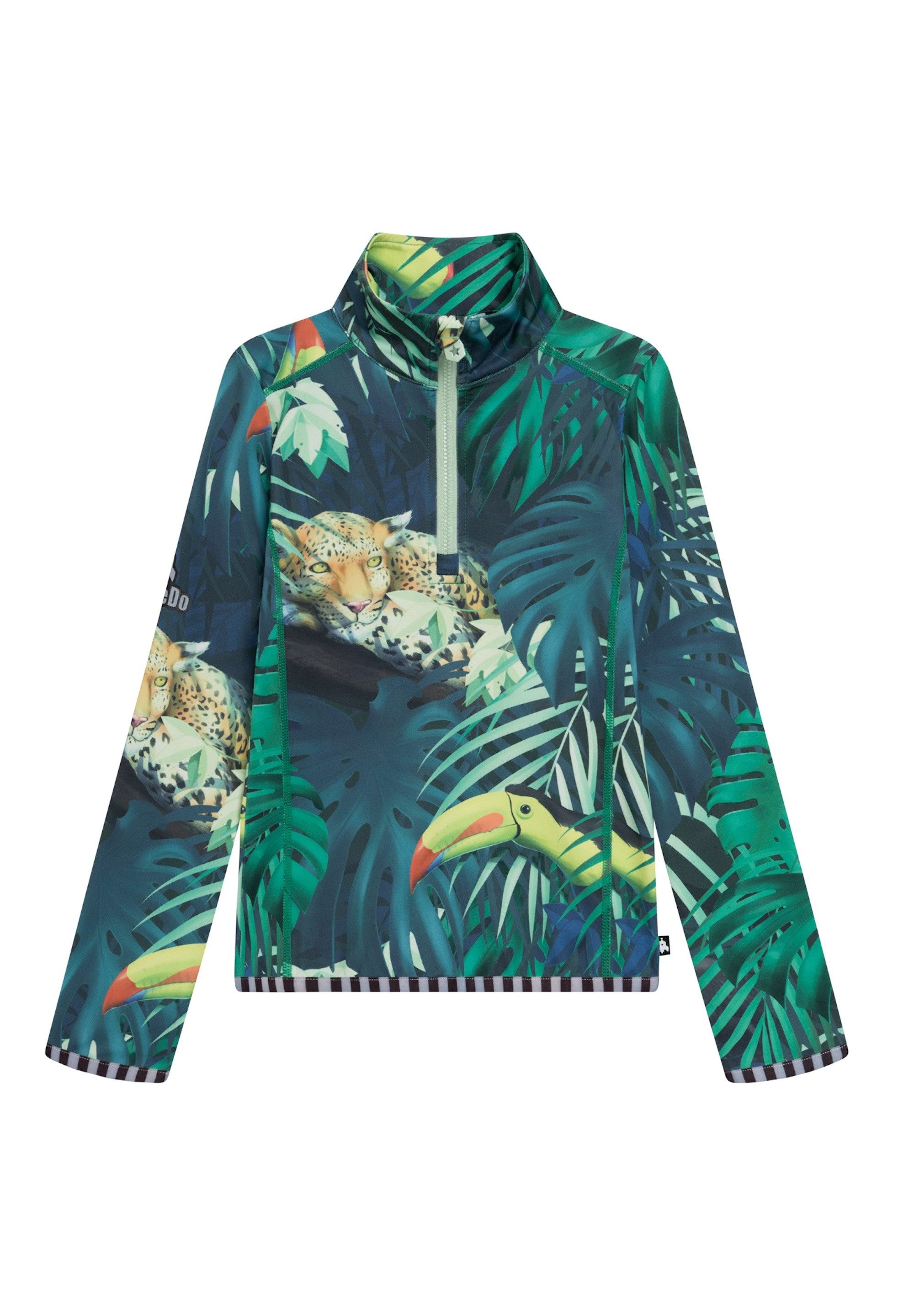 WeeDo Langarmshirt JUNGLE Feuchtigkeitsregulierendes Funktionsshirt für Kinder