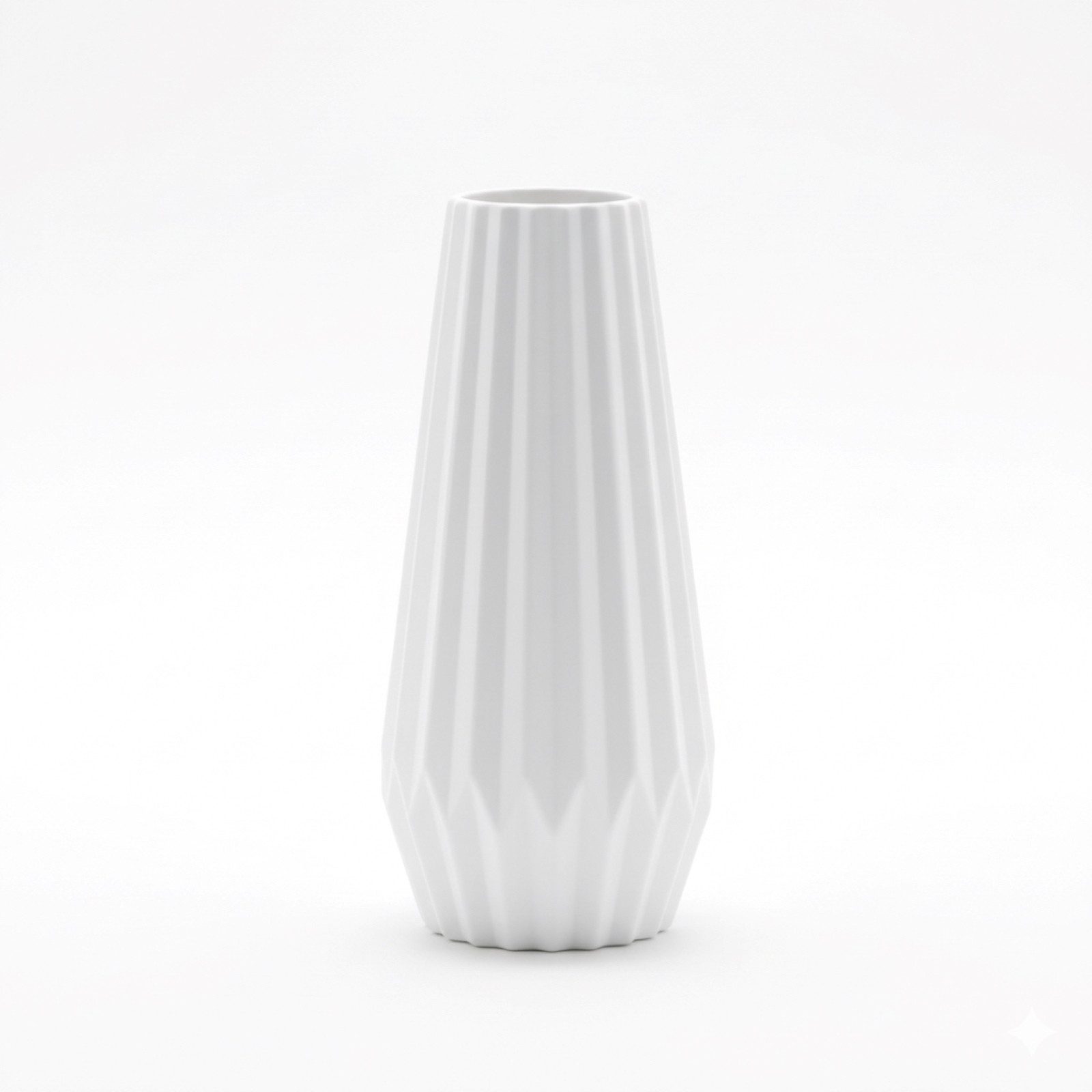 HAC24 Dekovase 3er Vasenset Weiß Dekovasen Vasen Set Blumenvase Tischvasen (3 St)