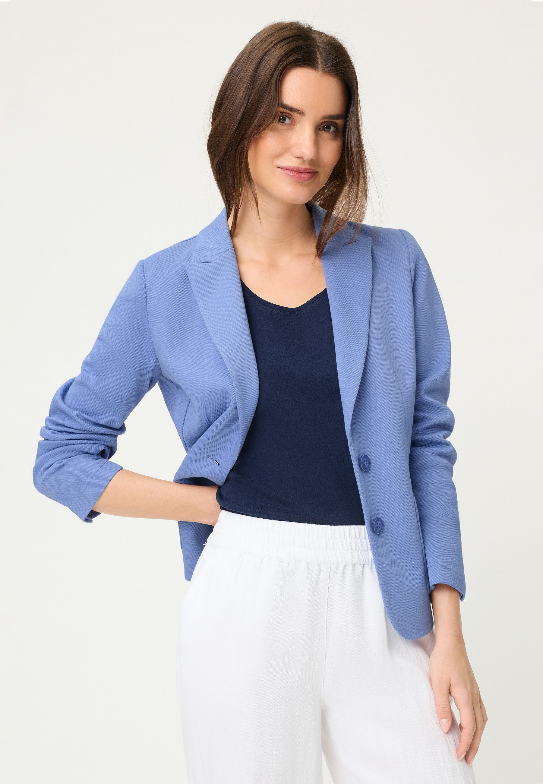 Olsen Kurzblazer mit zwei Knöpfen