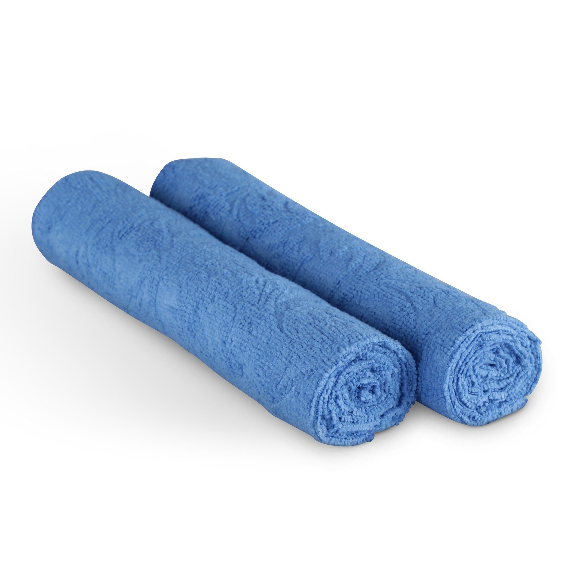 Hoch Microfasertuch - 20315 Polyamid, Geschirrtuch 12% - Blau Mikrofasertuch Struktur Handtuch Bestlivings 2-tlg., 45x65 Reinigungstuch Tief cm, hochwertig 220g/m² Qualität) (88% - Polyester