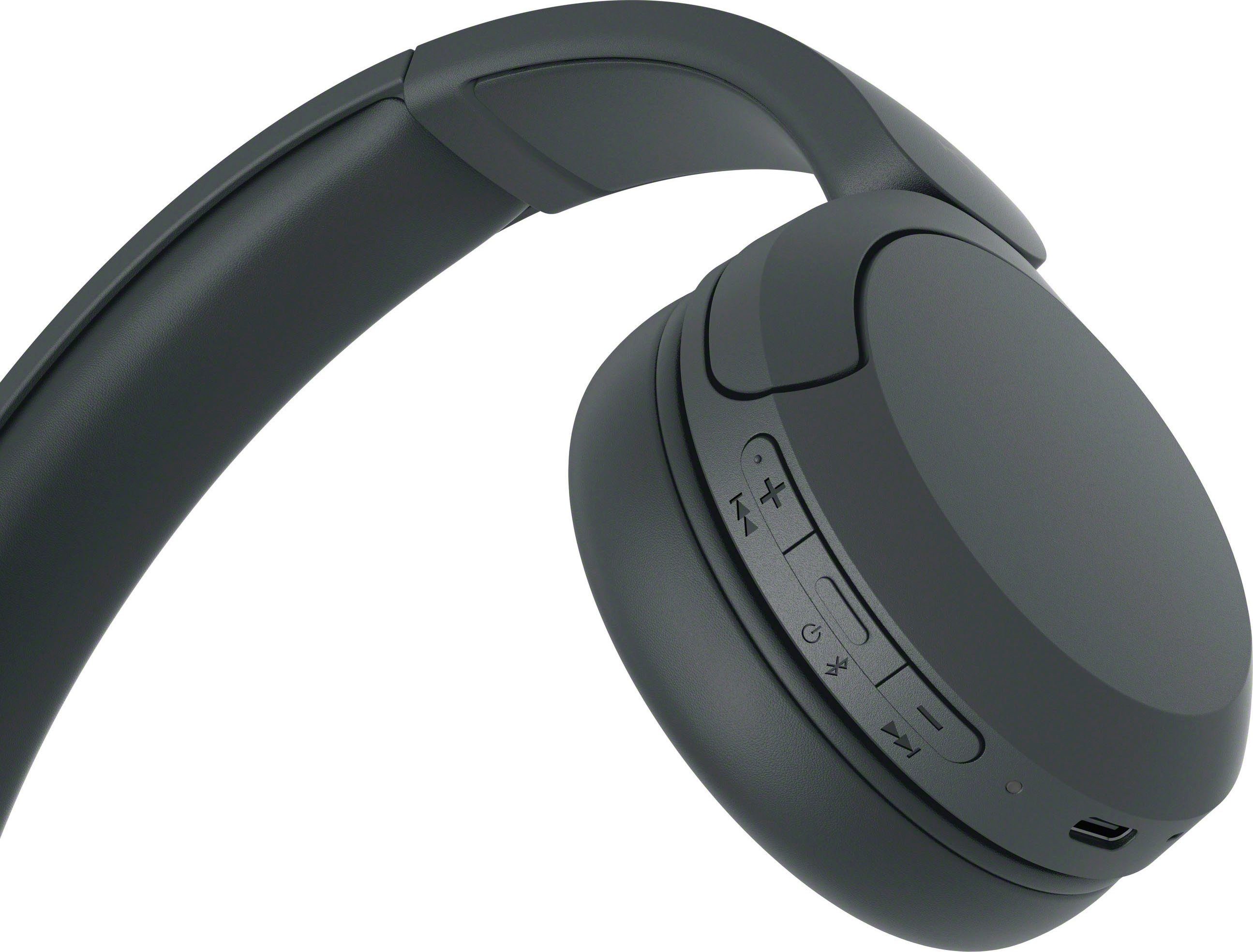 Sony WHCH520 On-Ear-Kopfhörer 50 Bluetooth, Schwarz Akkulaufzeit) (Freisprechfunktion, Std. Assistant, Siri, Rauschunterdrückung, Google