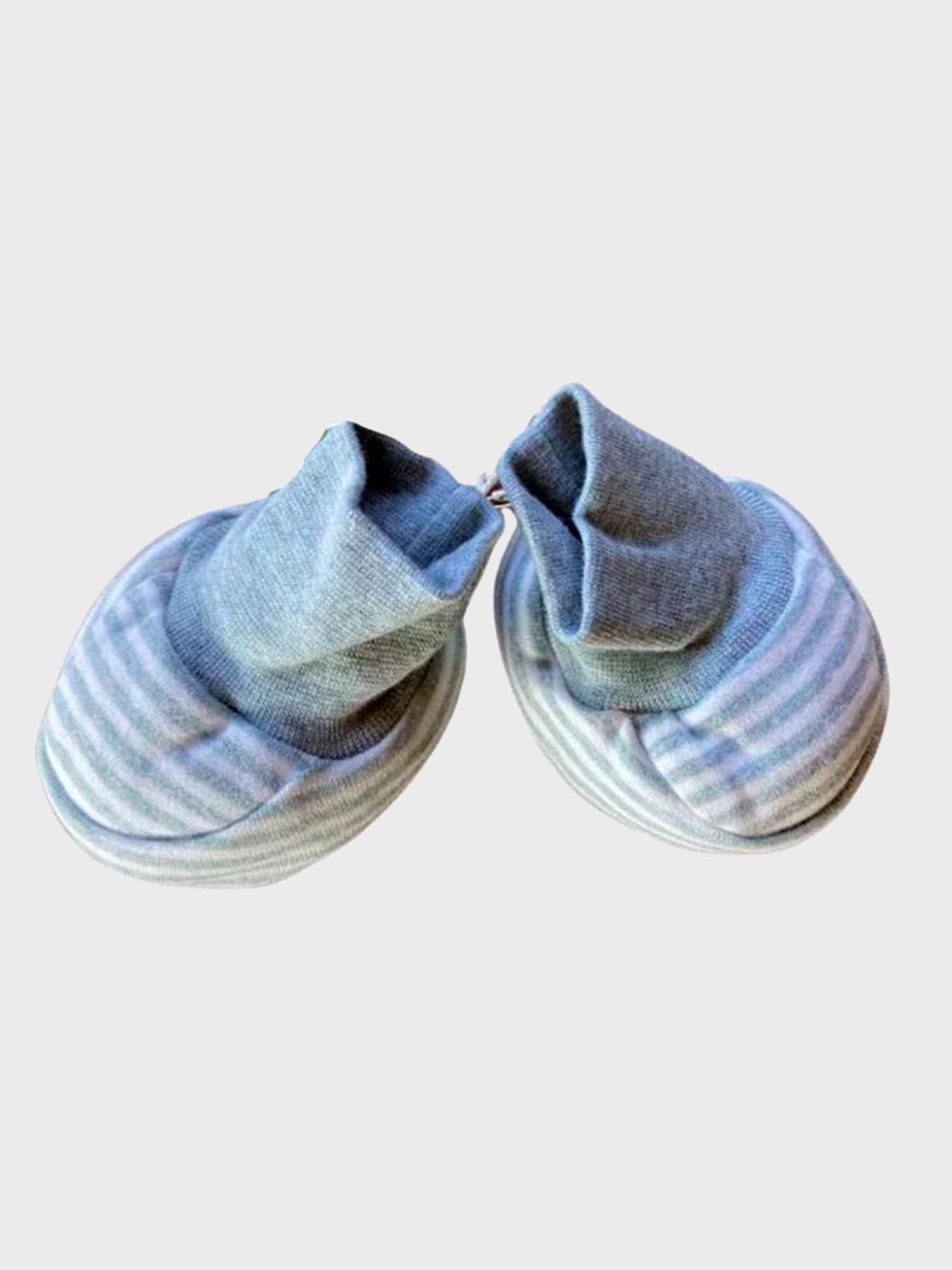 OrganicEra Füßlinge Baby Schuhe gestreift aus bio-baumwolle (1-Paar)