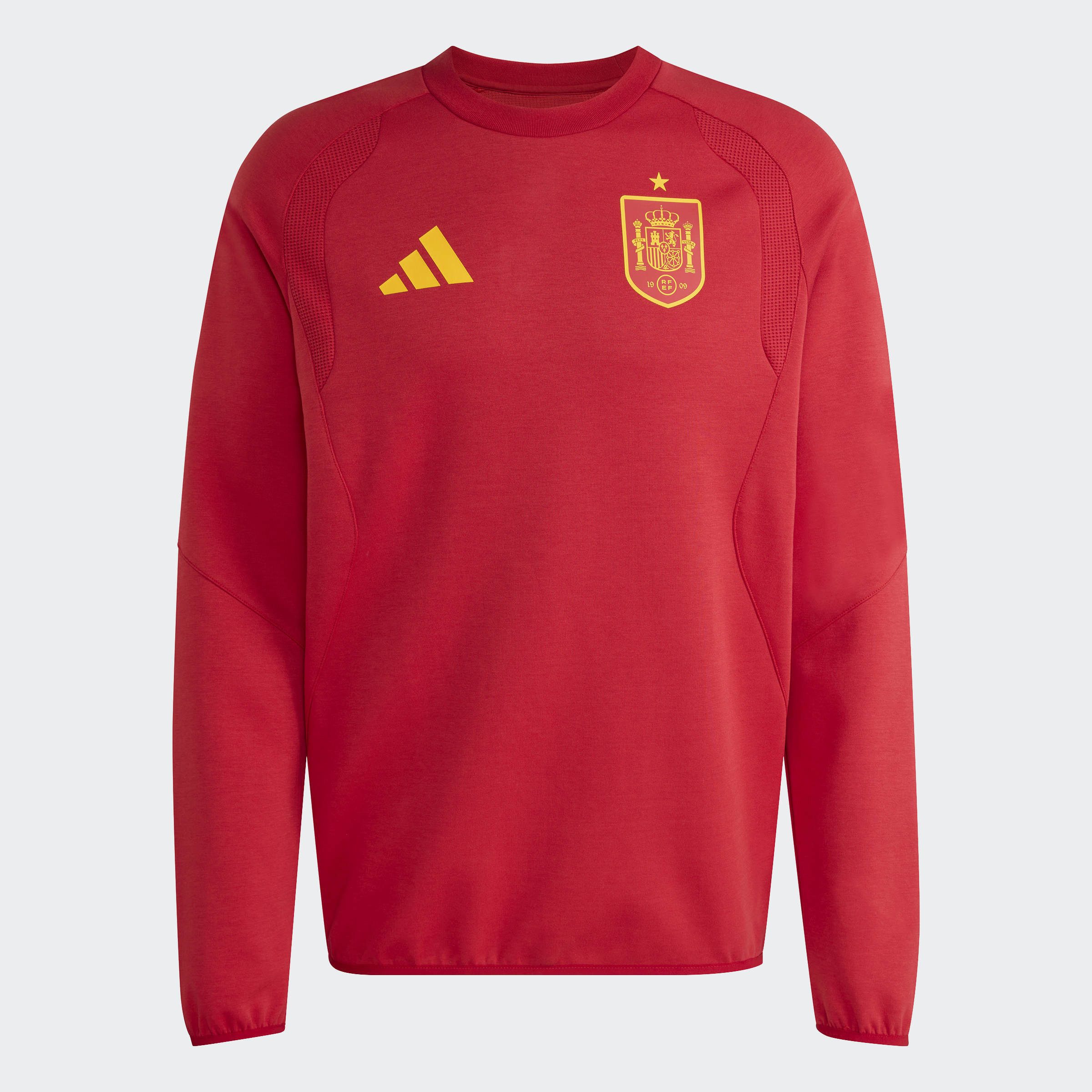 adidas Performance Fleecepullover SPANIEN TIRO TRAVEL PULLOVER, RUNDHALSAUSSCHNITT (1-tlg)