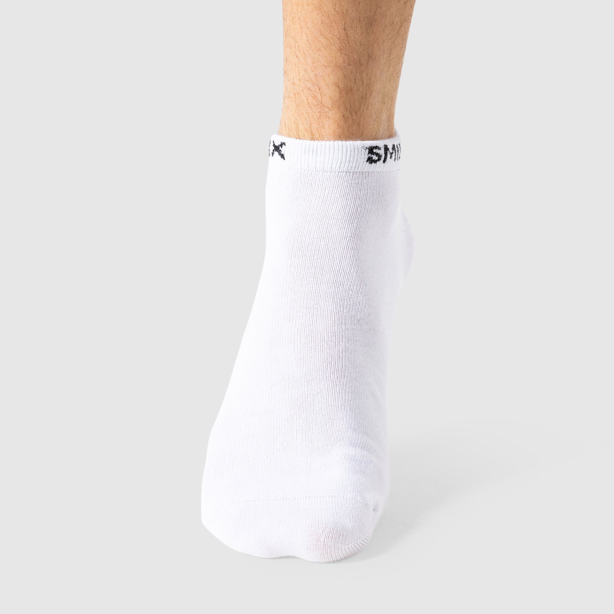 3er Smilodox Men Weiß Pack Tennissocken Sneaker Socks