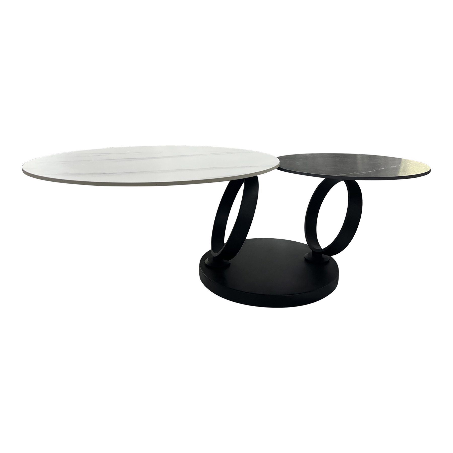 riess-ambiente Couchtisch DANCING RINGS weiß/anthrazit/schwarz · günstig online kaufen
