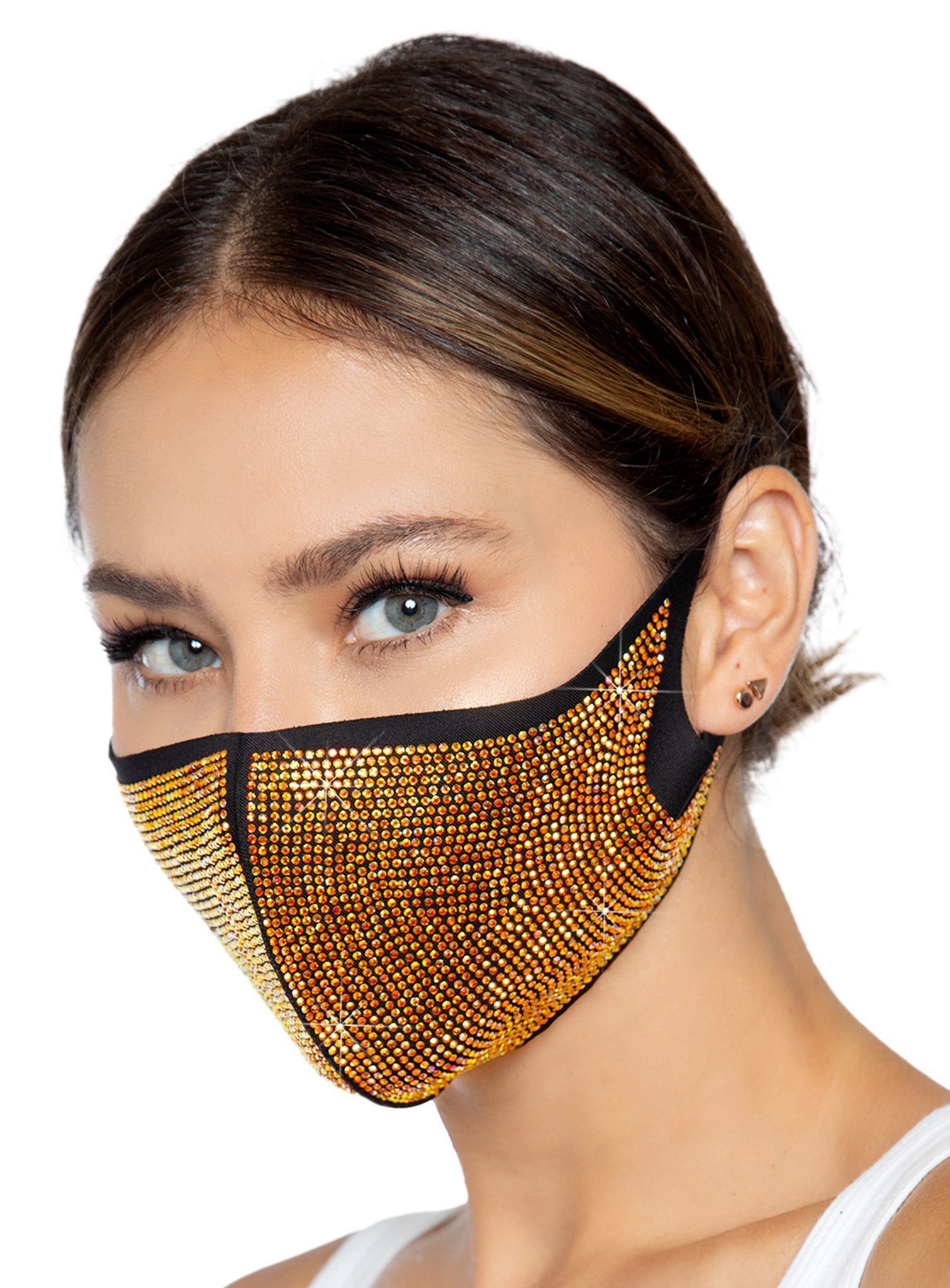 Leg Avenue Verkleidungsmaske Alexi Mundschutz Maske, Gesichtsmaske mit einem Zauber von Glitzer