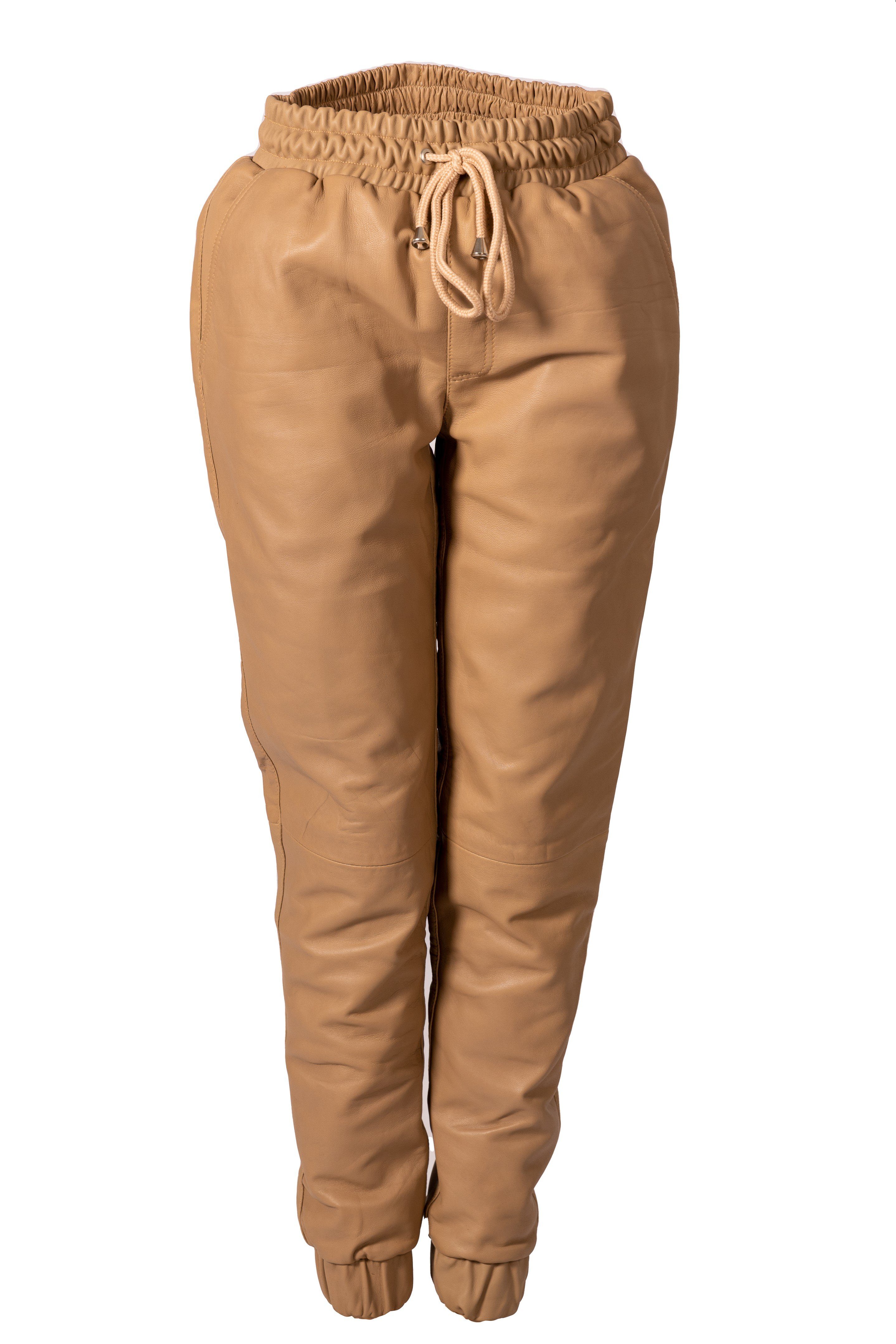 Be Noble Lederhose Classic beige Legere Lederhose im schönen beige