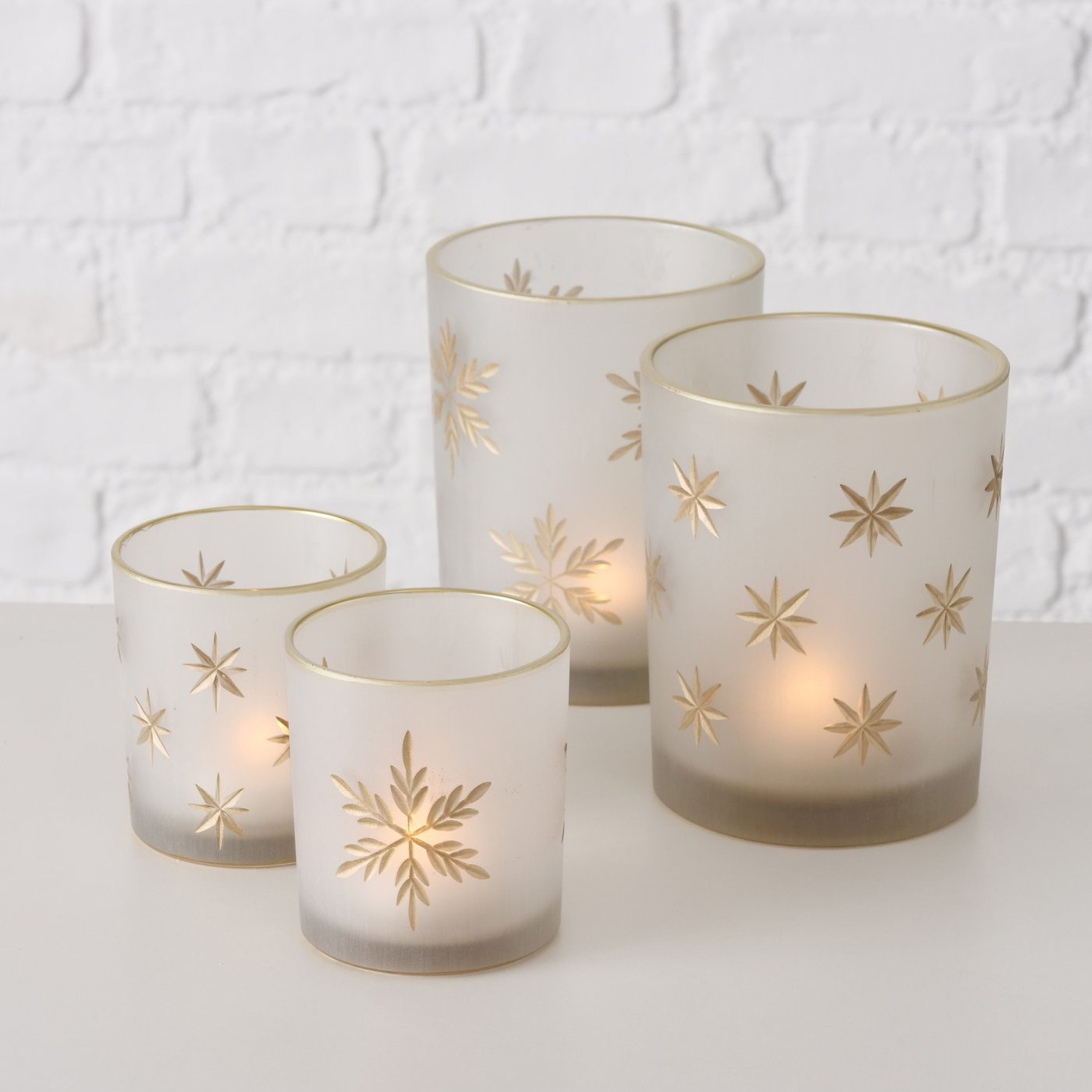 MamboCat Teelichthalter B./3 4tlg Set Windlicht Stellina - 9715129