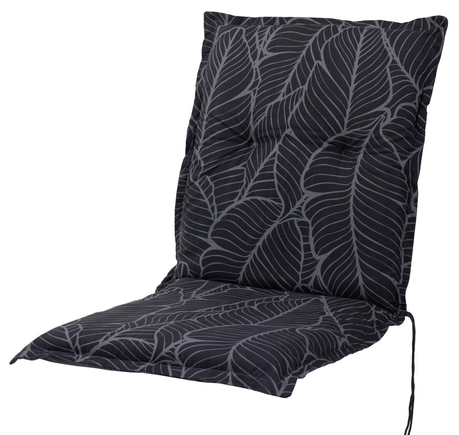 Sun Garden Sesselauflage Niederlehner Prato 90919-700 anthrazit Blätter 99x49x6 cm Sun Garden