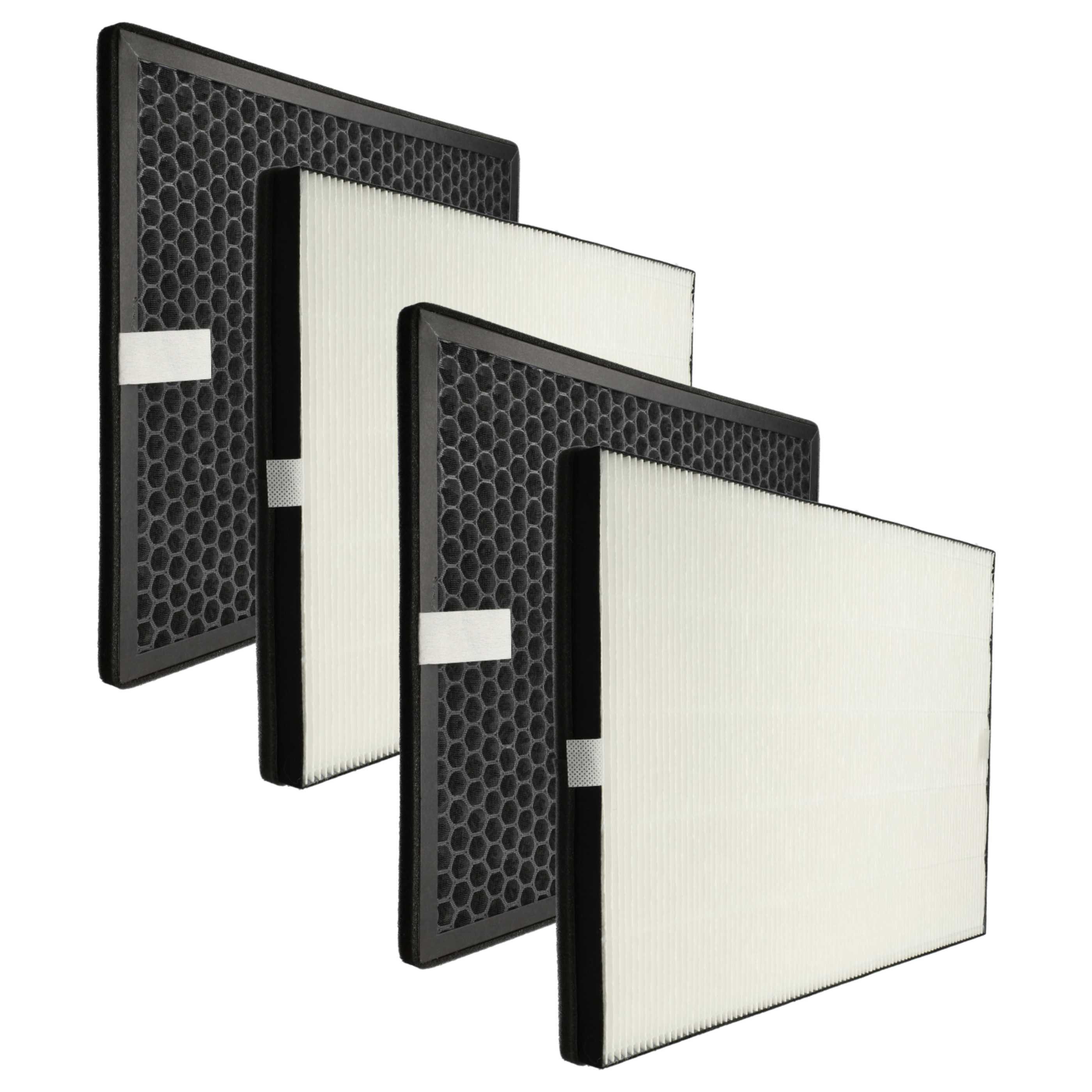 vhbw Filter-Set passend für Philips AC1214, AC1215, AC1217, AC1217i, AC2729, AC1214/10, Zubehör für Philips AC1214 AC1215 AC1217 AC1217i AC2729 AC1214/10