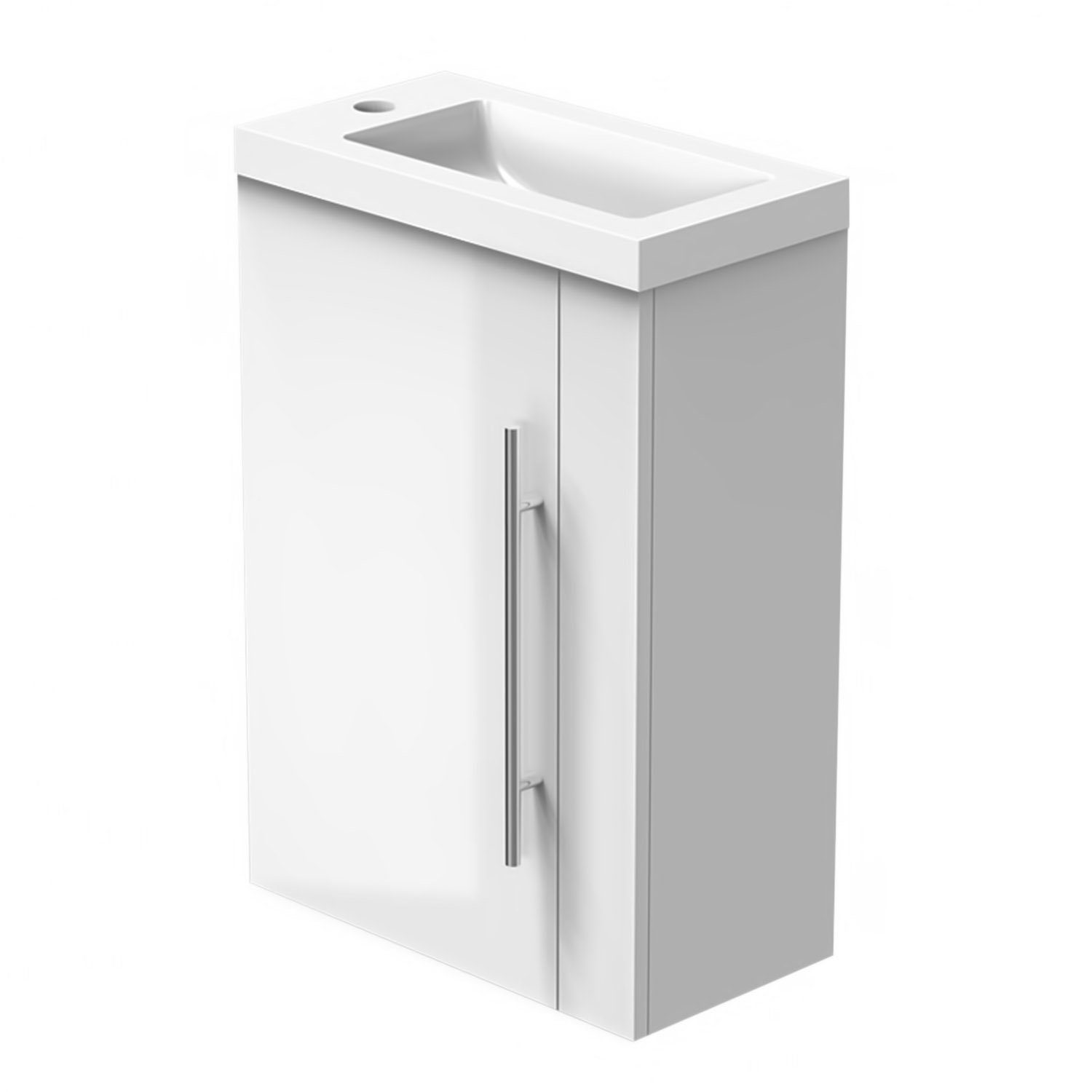 duschspa Waschtisch 45 cm Breite Waschbecken mit Unterschrank klein Badmöbe günstig online kaufen