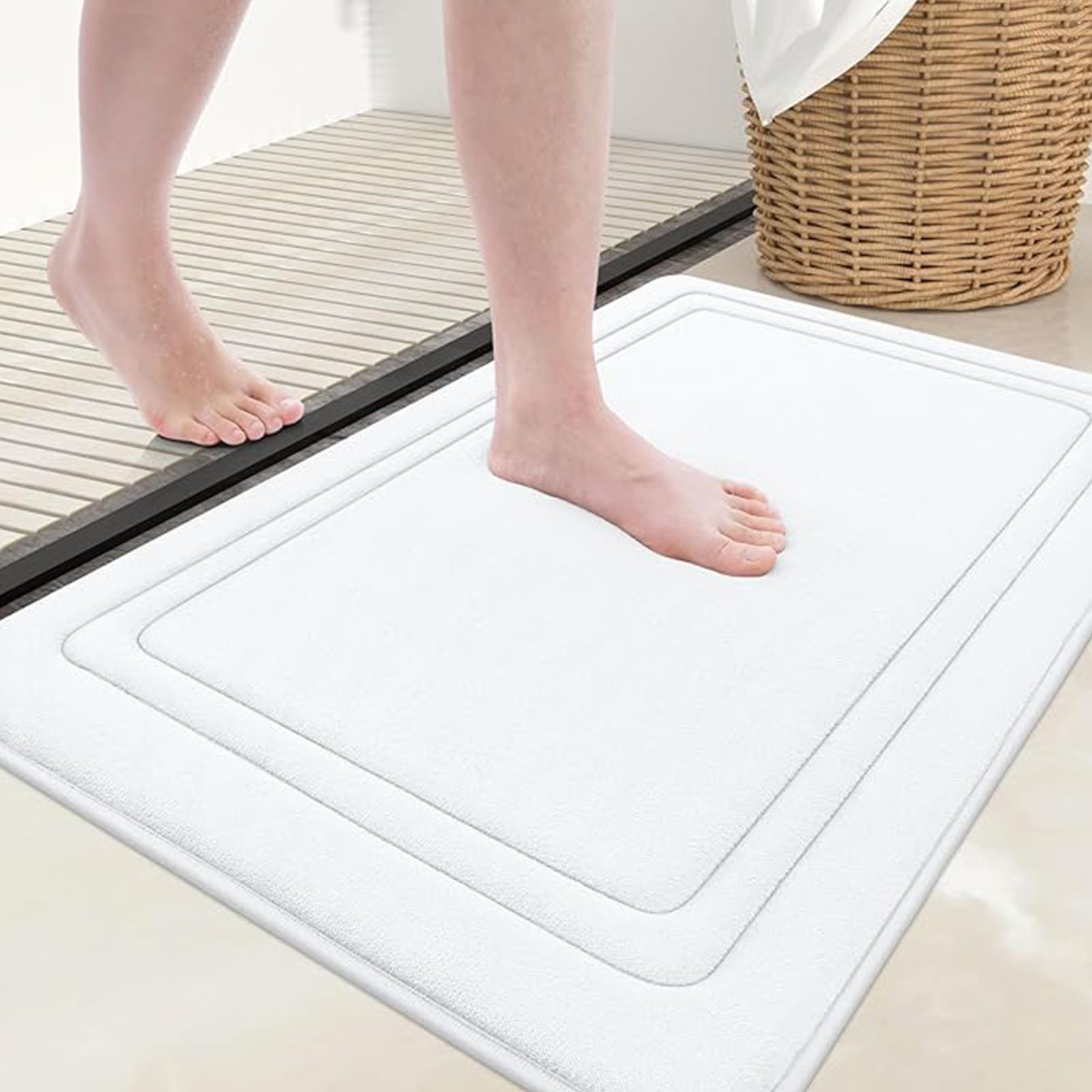OKWISH Badematte Memory Schaum Badezimmerteppich Badteppich günstig online kaufen
