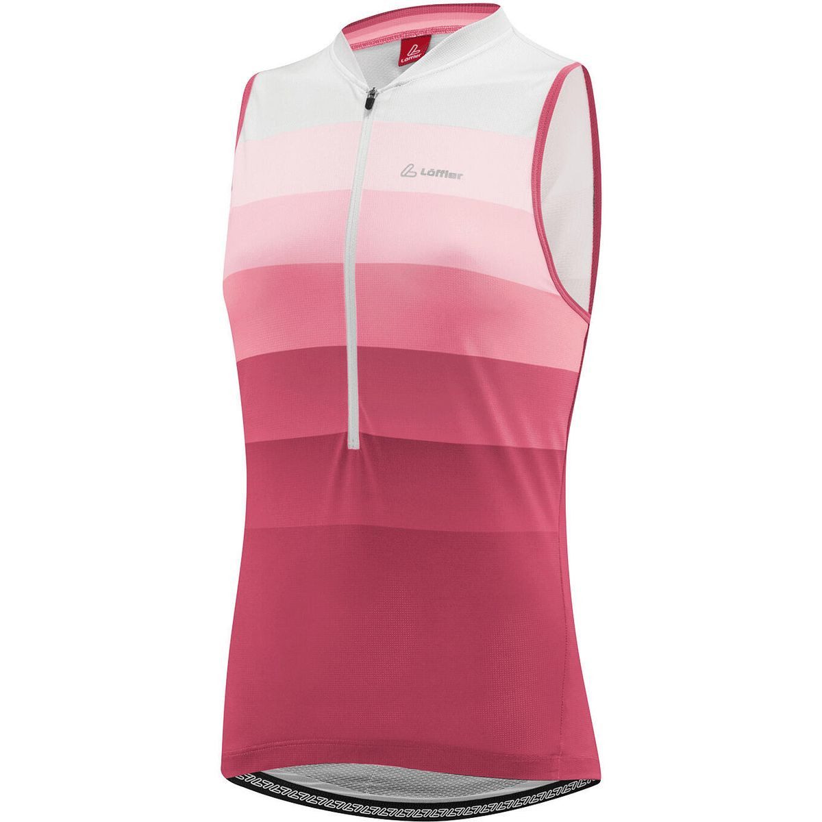 Löffler Radtrikot Women Bike Sleeveless Jersey Half Zip Rainbow Leichtes, atmungsaktives Damen-Radtrikot im Slim Fit mit Half-Zip