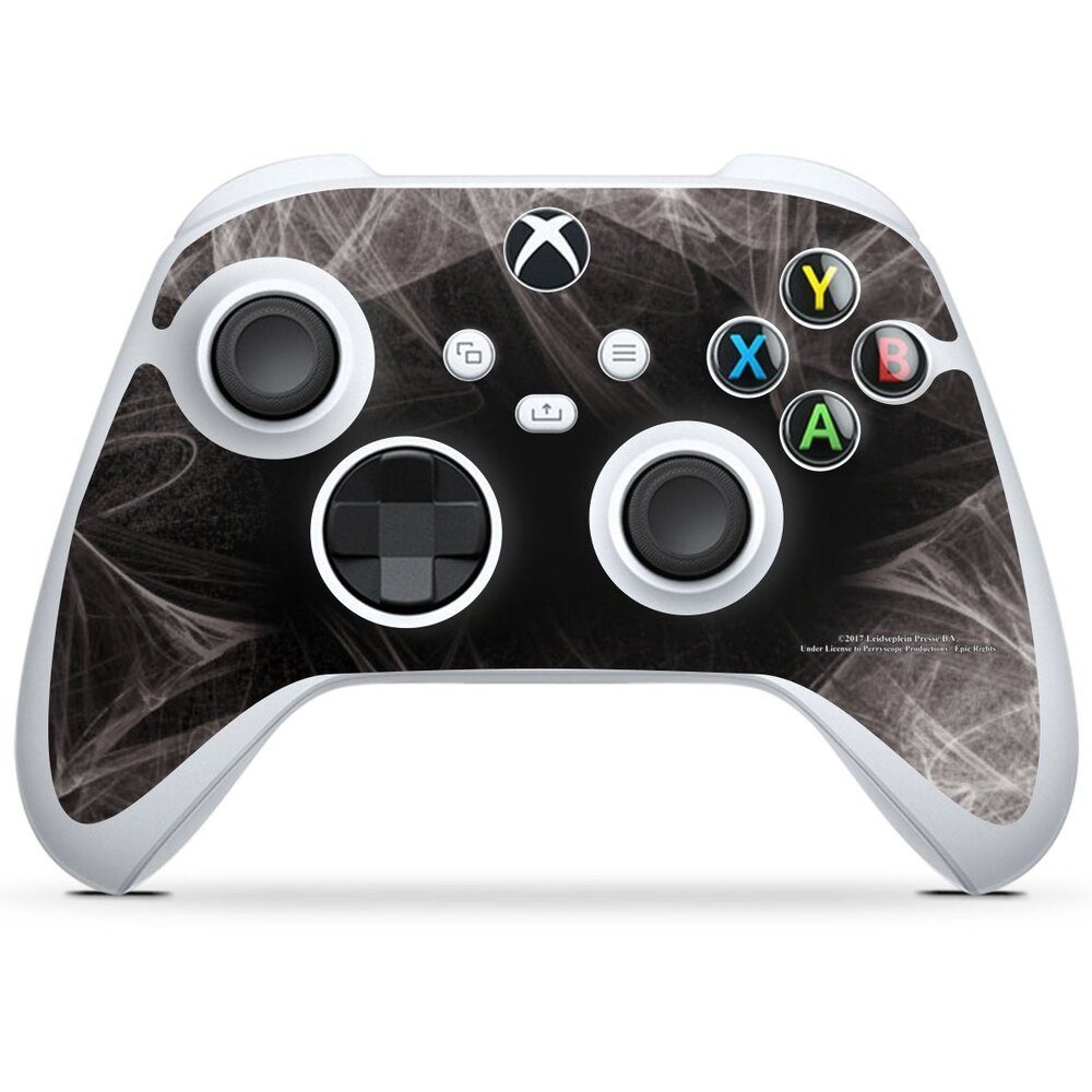 DeinDesign Konsolen-Cover ACDC Logo Fanartikel ACDC White Dust, Microsoft Xbox Series S Controller Skin Aufkleber Sticker Folie