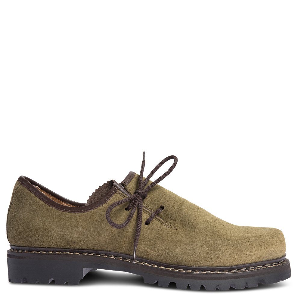 Goiser Füssen olivgrün Schnürschuh von Hand gefertigt in eigener Manufaktur