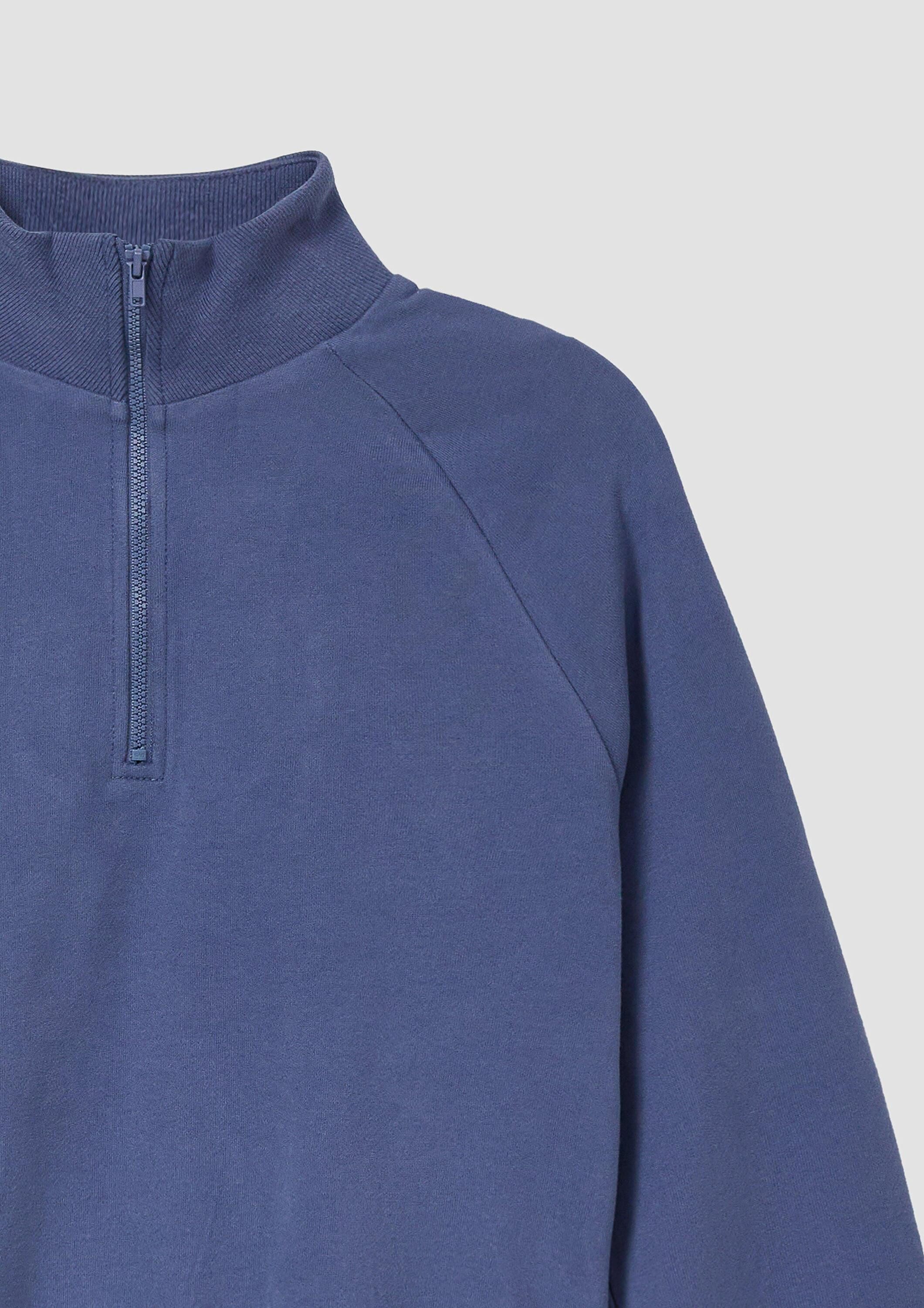 s.Oliver Sweatshirt Sweatshirt Sweatshirt mit Troyer-Kragen